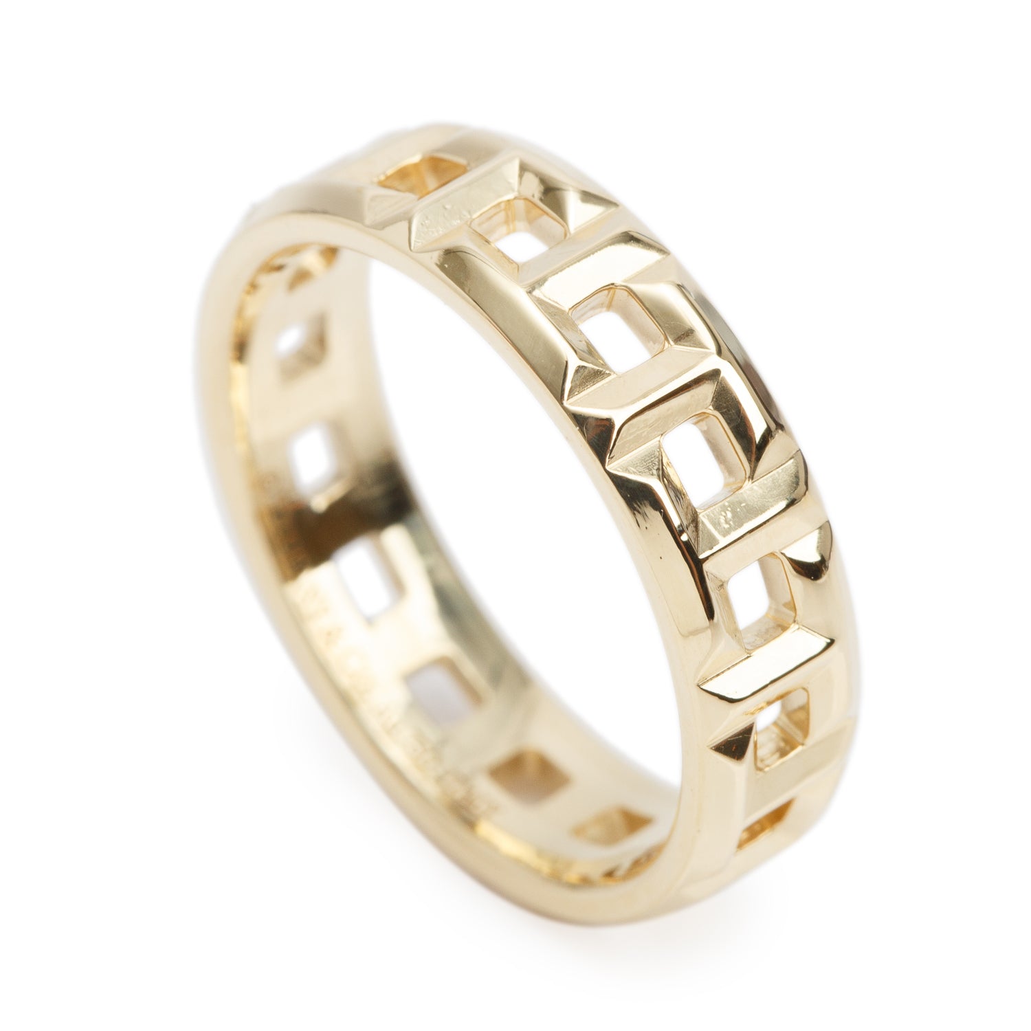 Tiffany & Co. 18k Yellow Gold T True Wide 5.5 MM Ring, Size 8