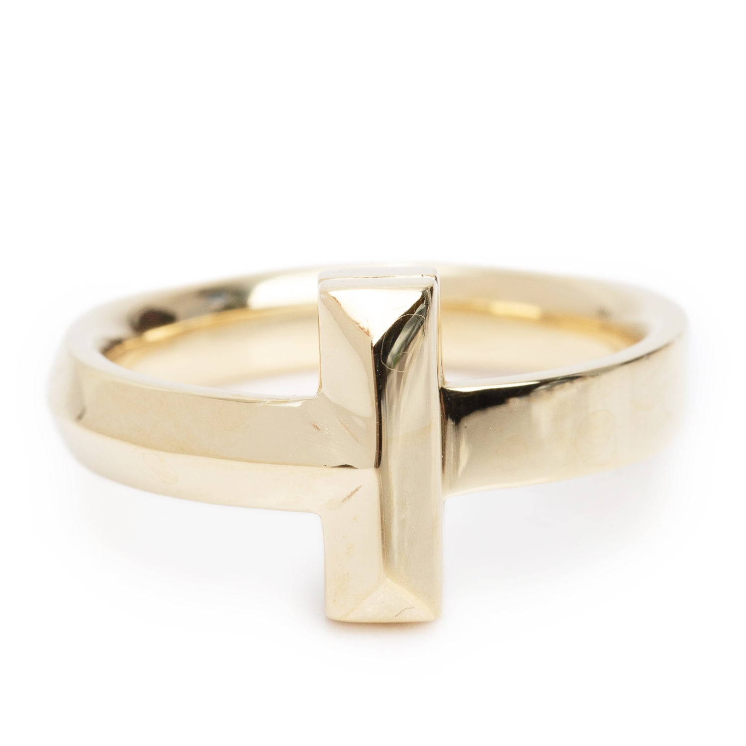 Tiffany & Co. 18k Yellow Gold T1 Ring, Size 10.5 w/ Box