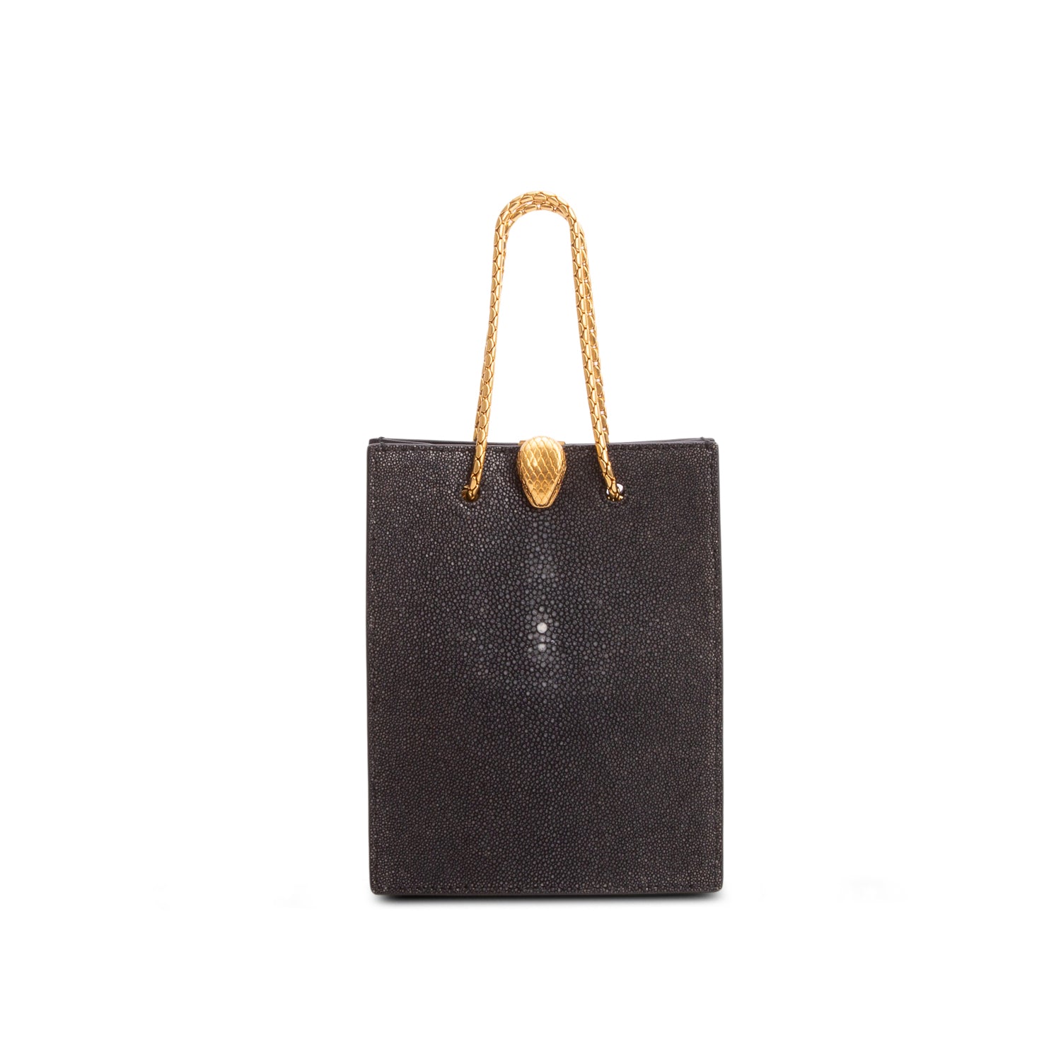 Bulgari x Alexander Wang Black Stingray Forever Mini Tote Bag