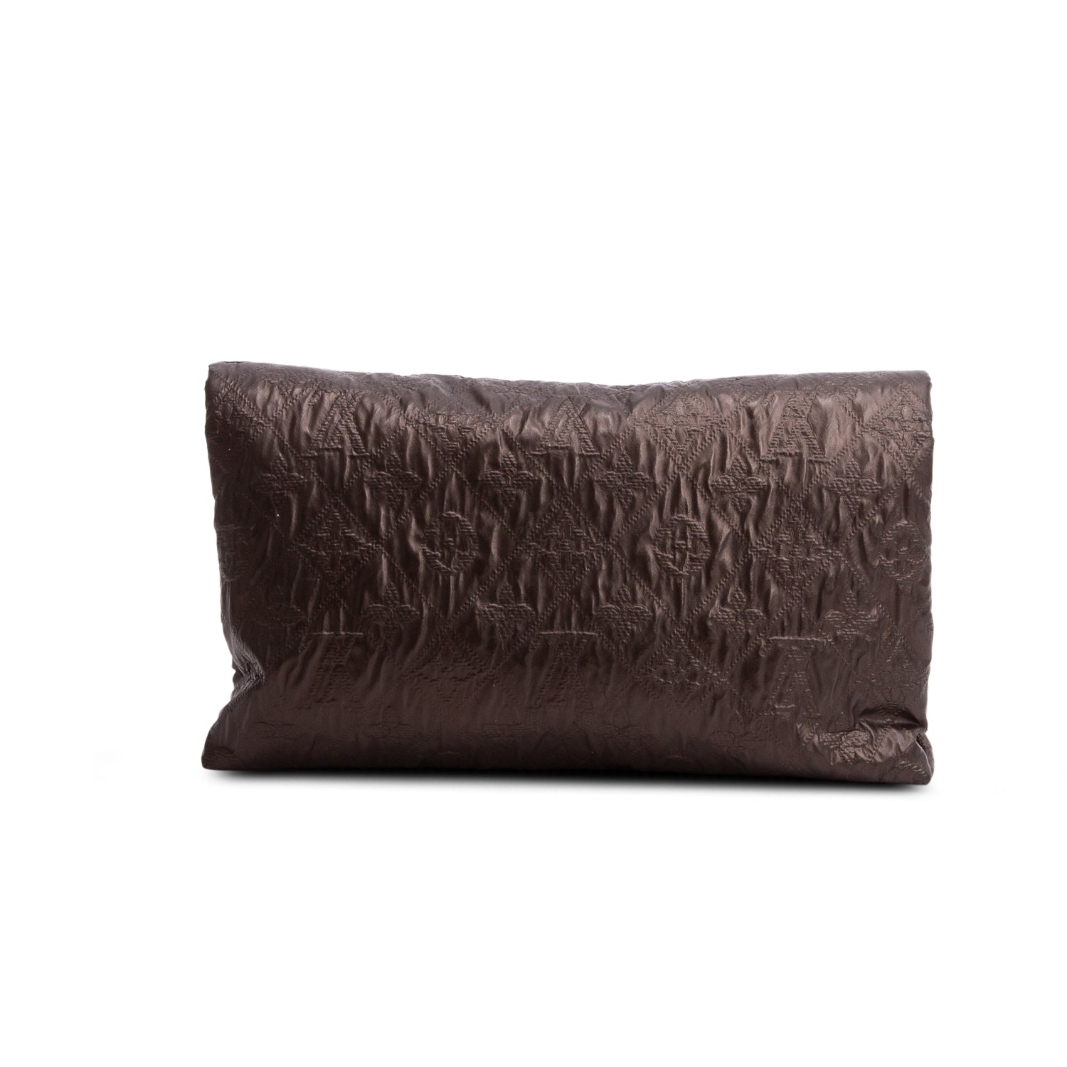 Louis Vuitton Brown Jacquard Quilted Limelight Clutch w/ Box