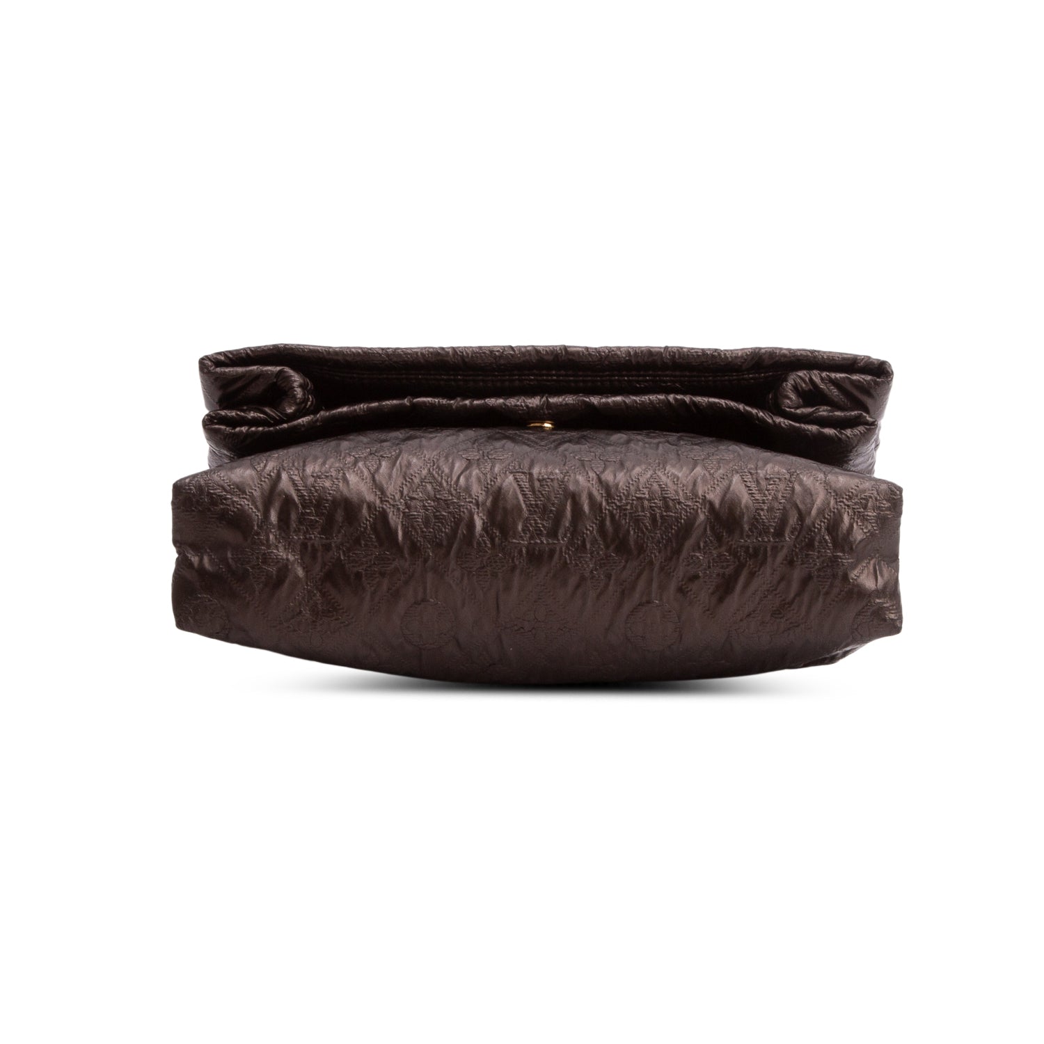 Louis Vuitton Brown Jacquard Quilted Limelight Clutch w/ Box