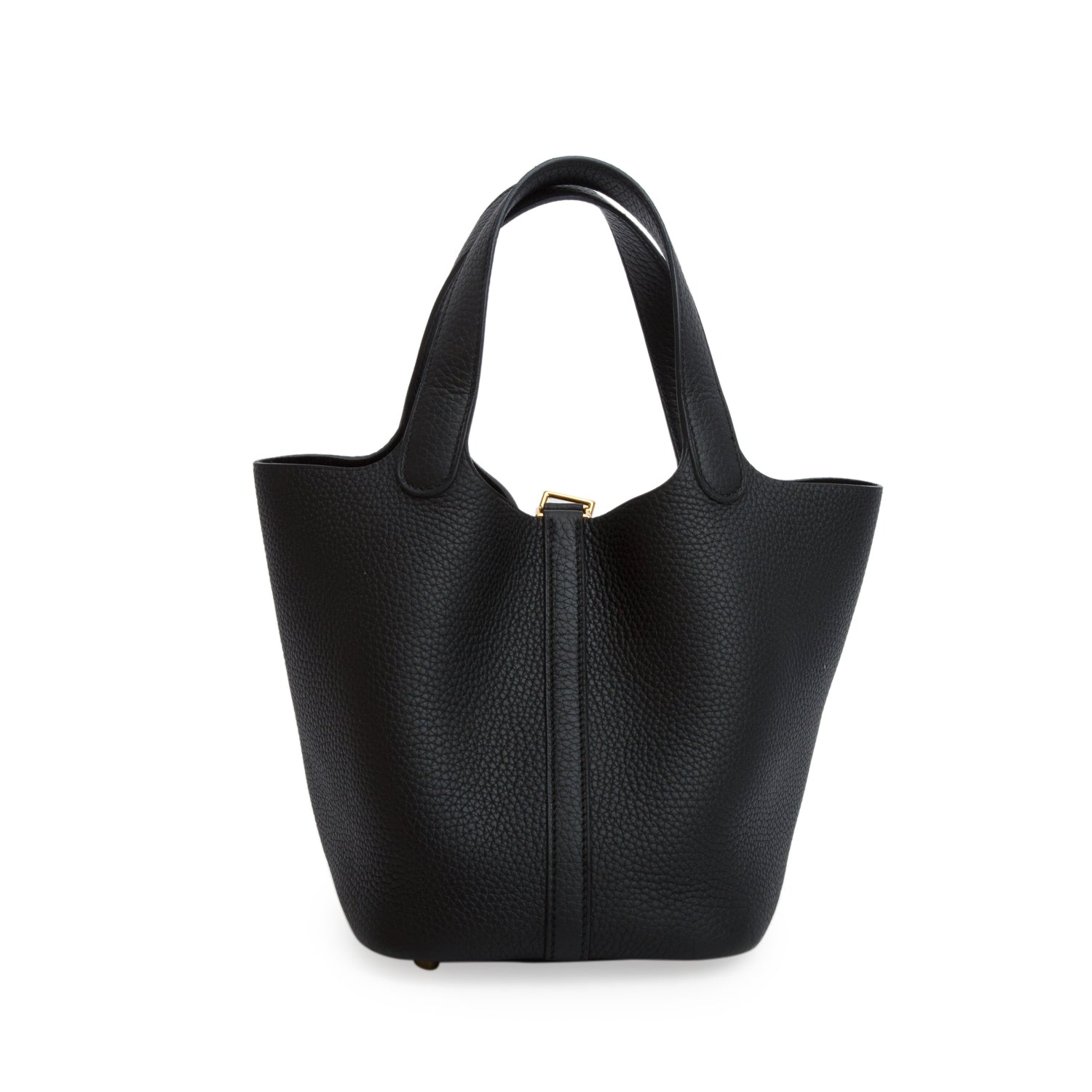 Hermes 2025 Noir Taurillon Clemence Picotin Lock 18 w/ Box