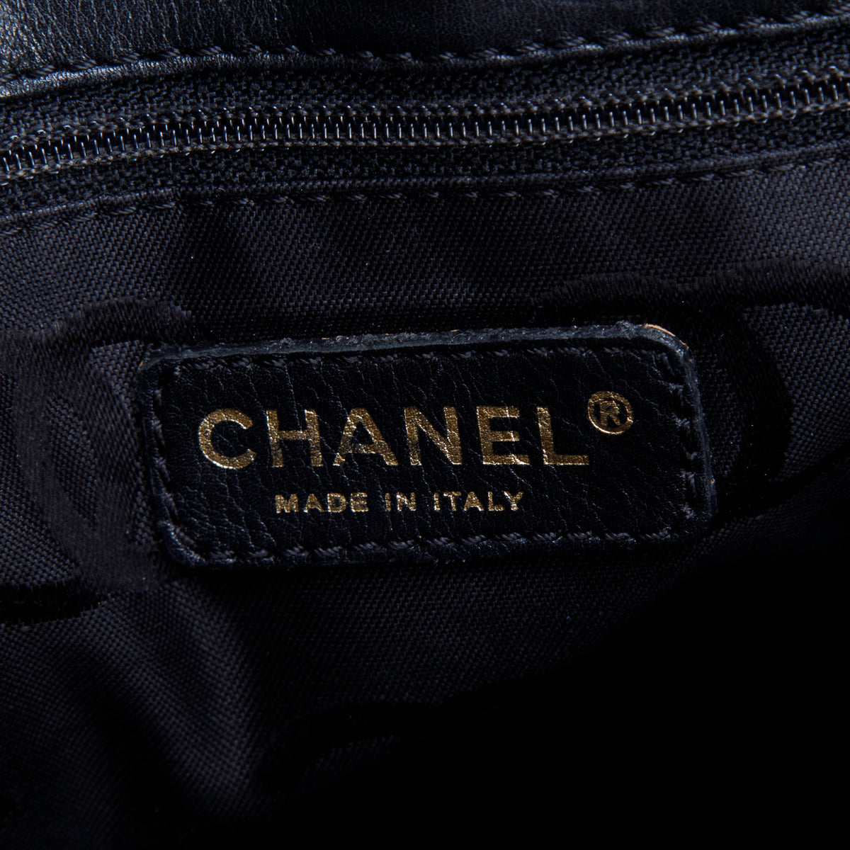Chanel Black Calfskin Wild Stitch Medium Tote