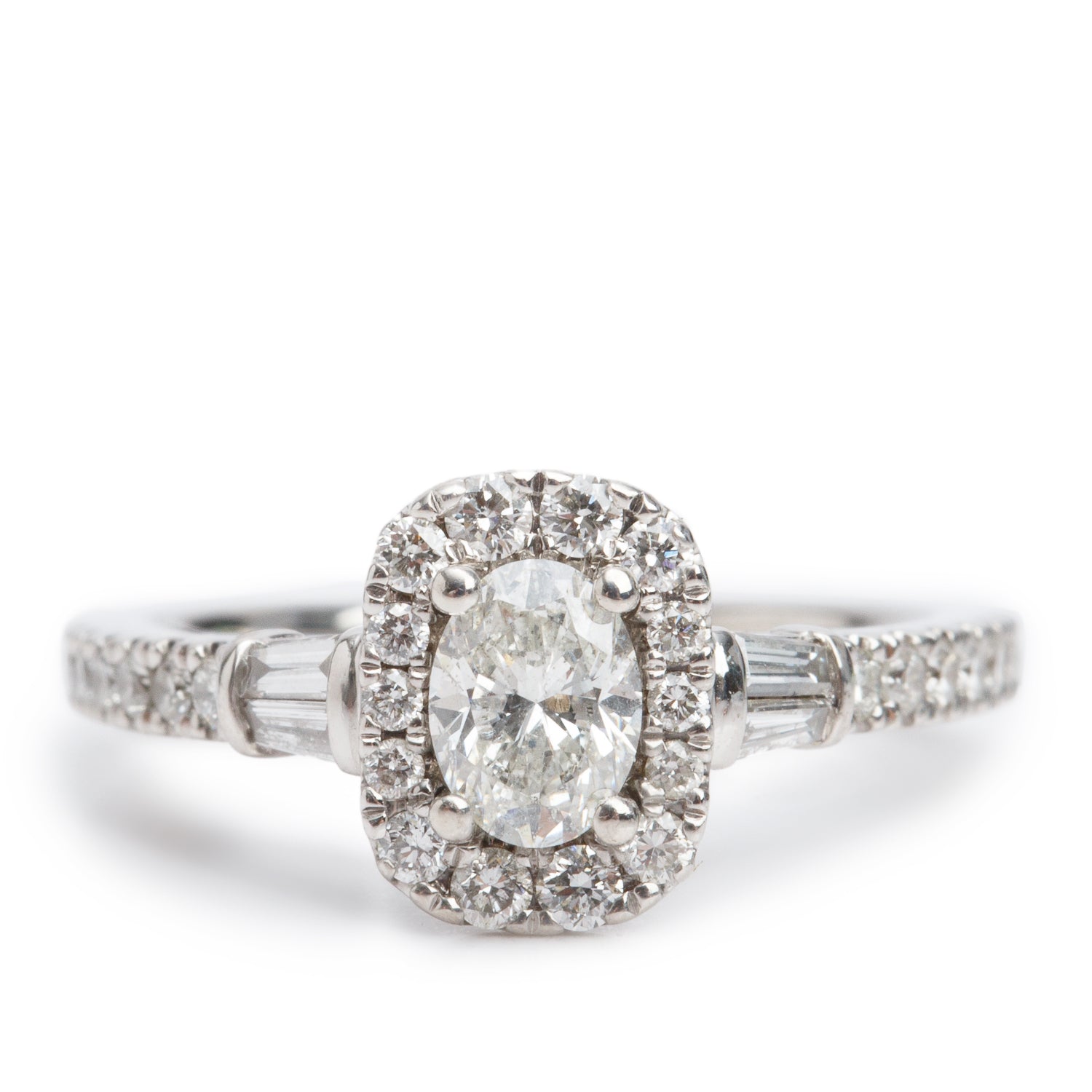 Vera Wang 14k White Gold Love Diamond Engagement Ring, Size 6.25 w/ Box