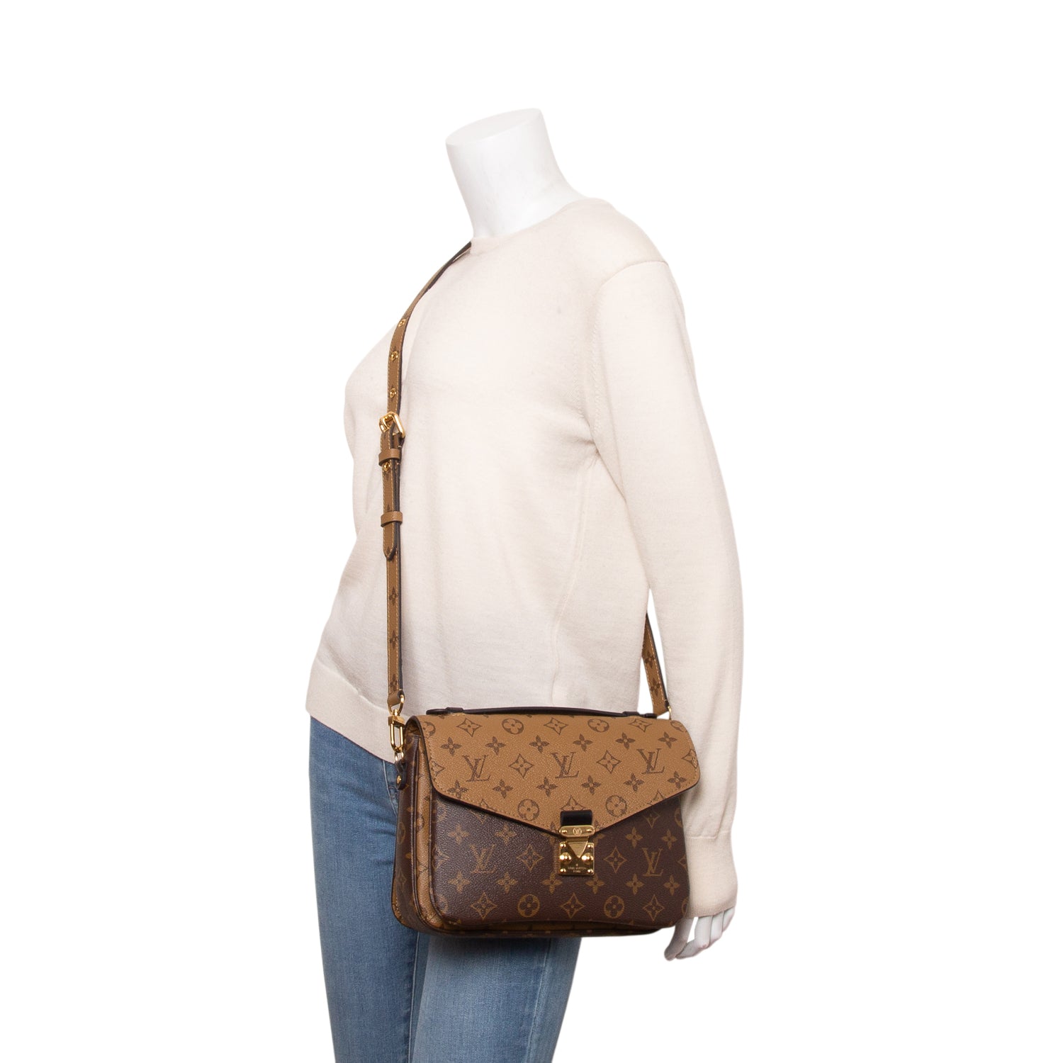Louis Vuitton 2021 Reverse Monogram Pochette Metis w/ Strap, Box & Receipt