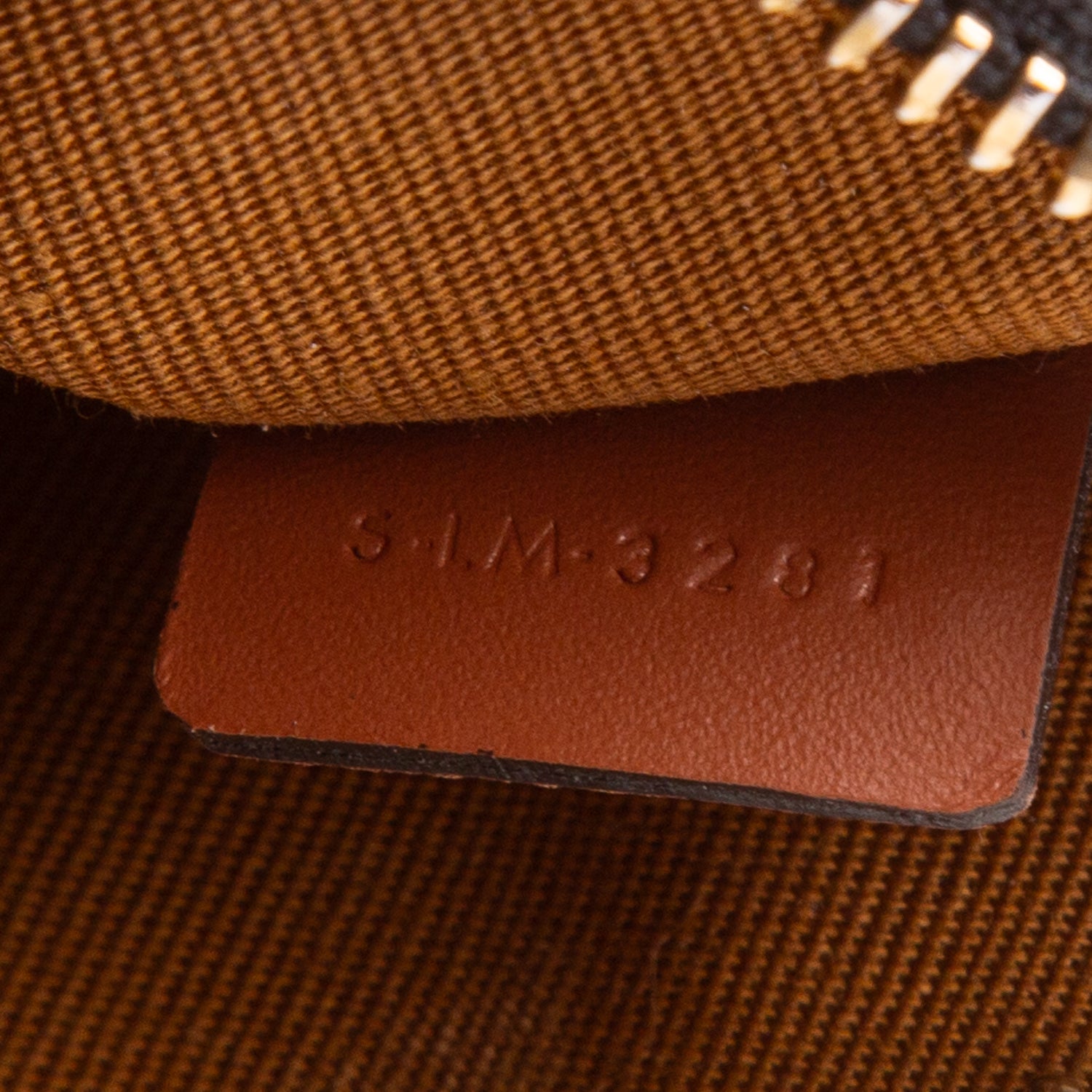 Celine 2021 Brown Canvas Calfskin Mini Ava Triomphe Shoulder Bag w/ Box