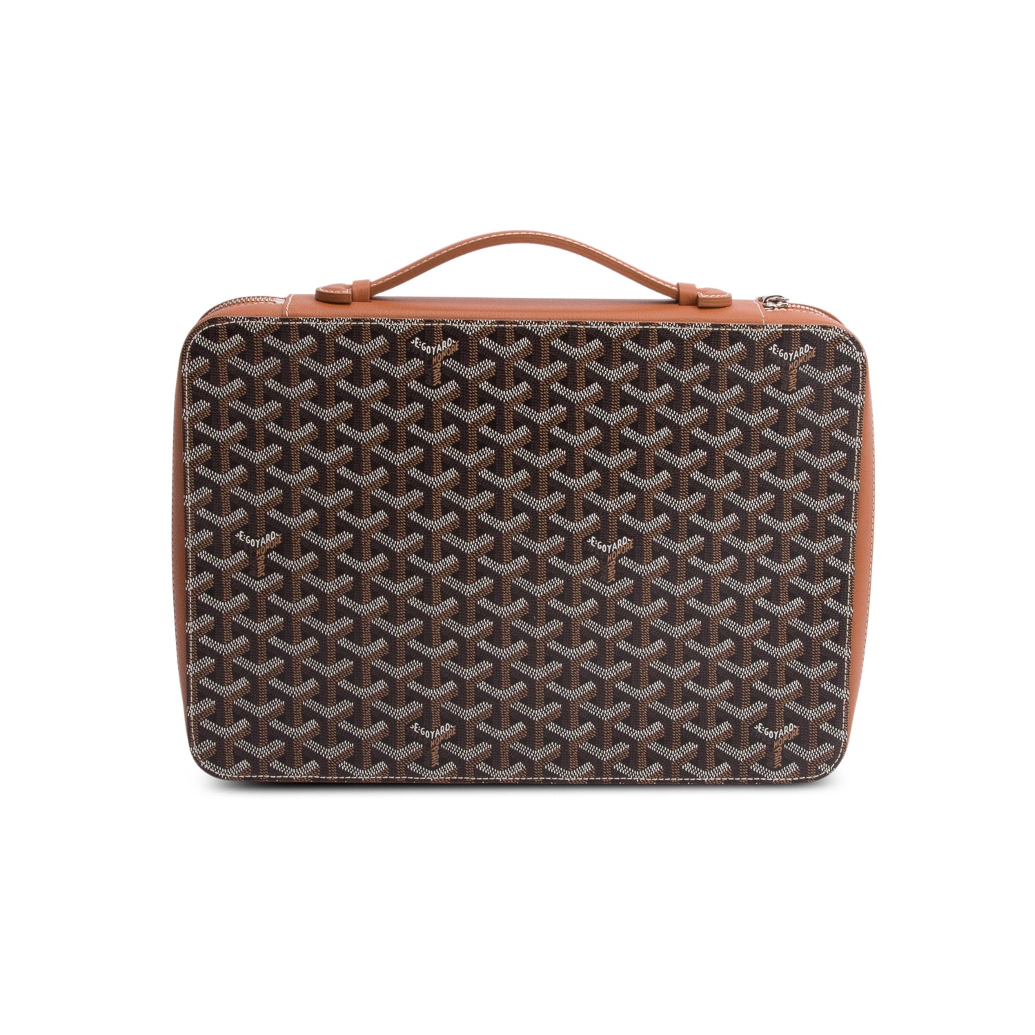 Goyard 2020 Brown Goyardine Universal Companion Portfolio