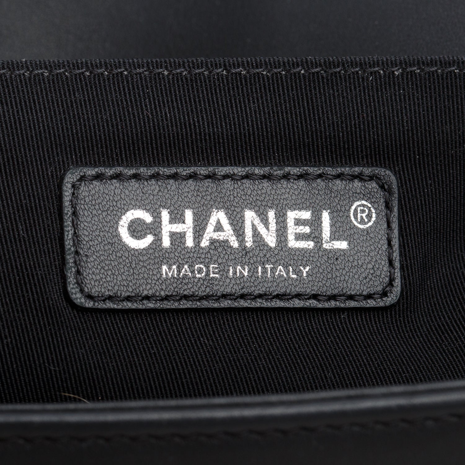 Chanel Black Lambskin Quilted Medium Boy Flap