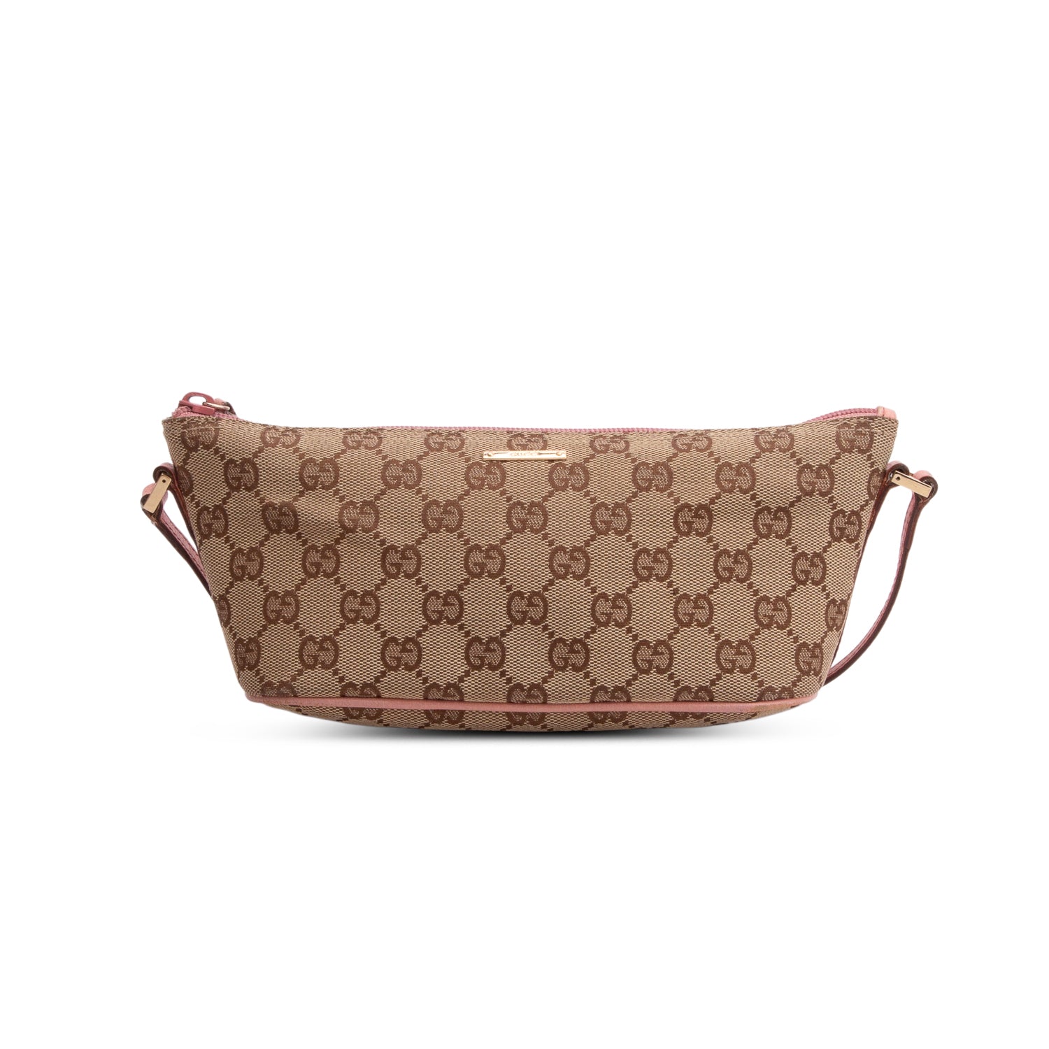 Gucci Beige GG Canvas Boat Pochette