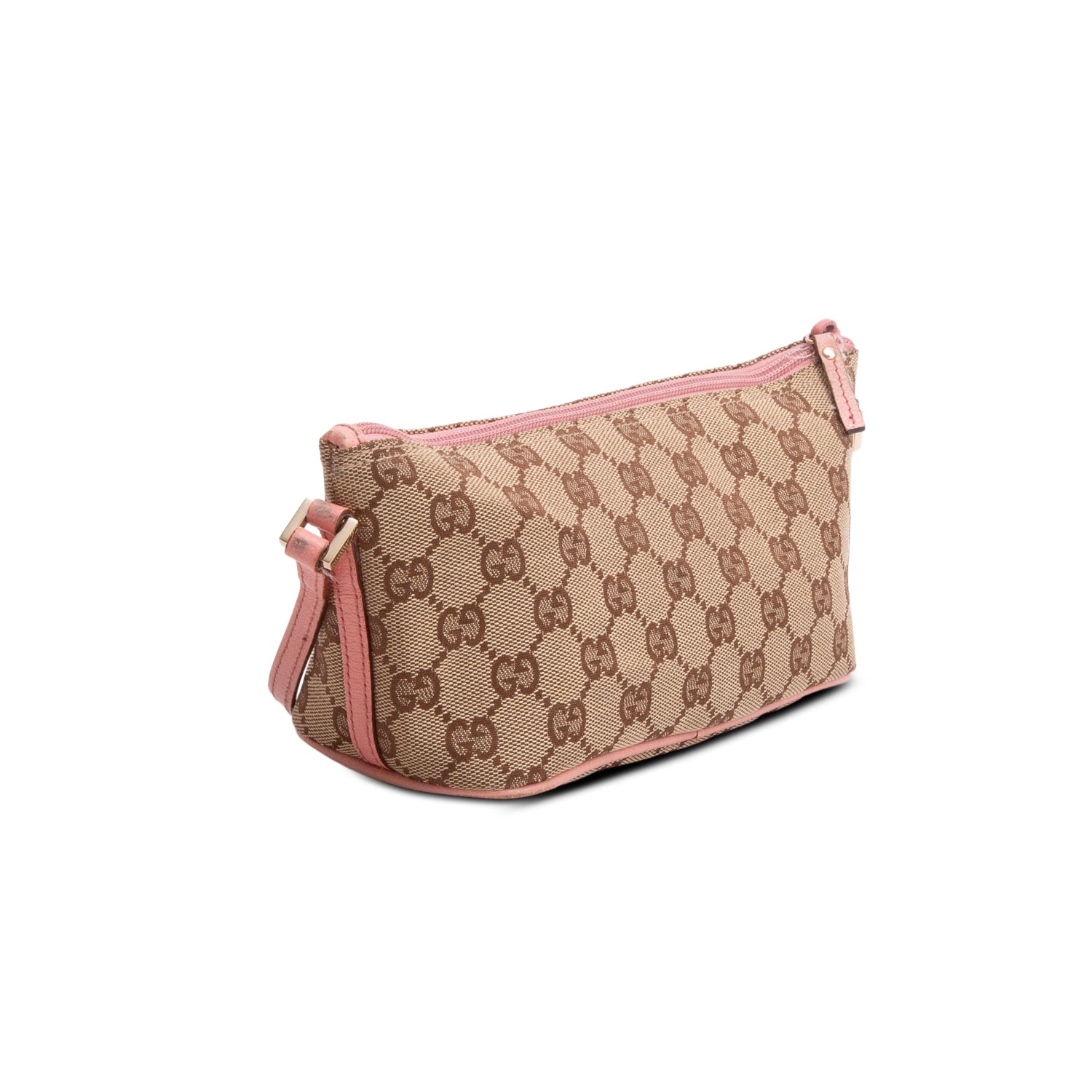 Gucci Beige GG Canvas Boat Pochette