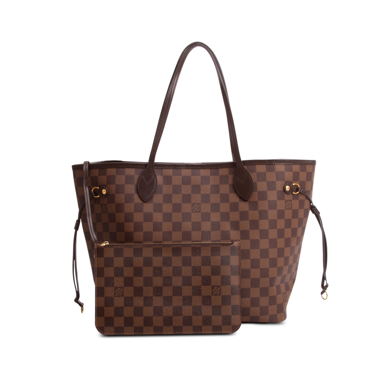 Louis Vuitton Damier Ebene Neverfull MM w/ Pouch