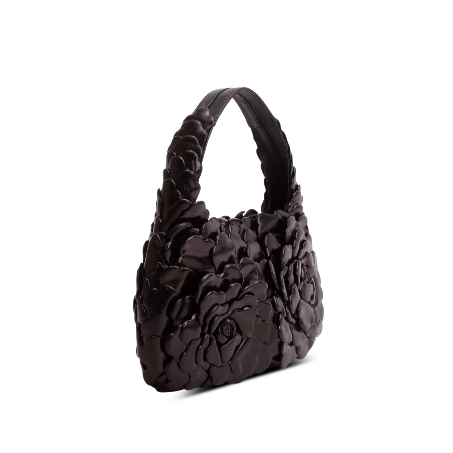 Valentino Black Nappa Atelier 03 Rose Edition Small Hobo