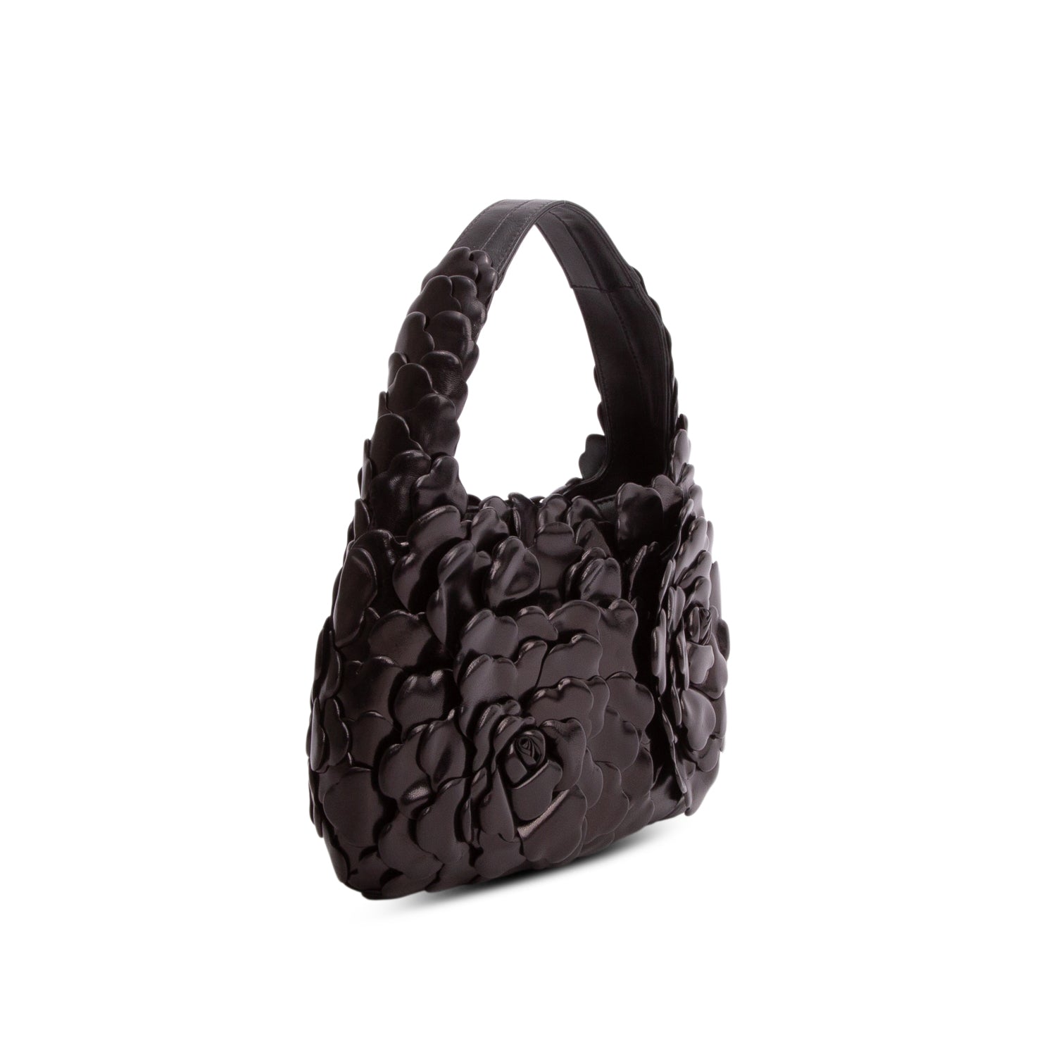 Valentino Black Nappa Atelier 03 Rose Edition Small Hobo