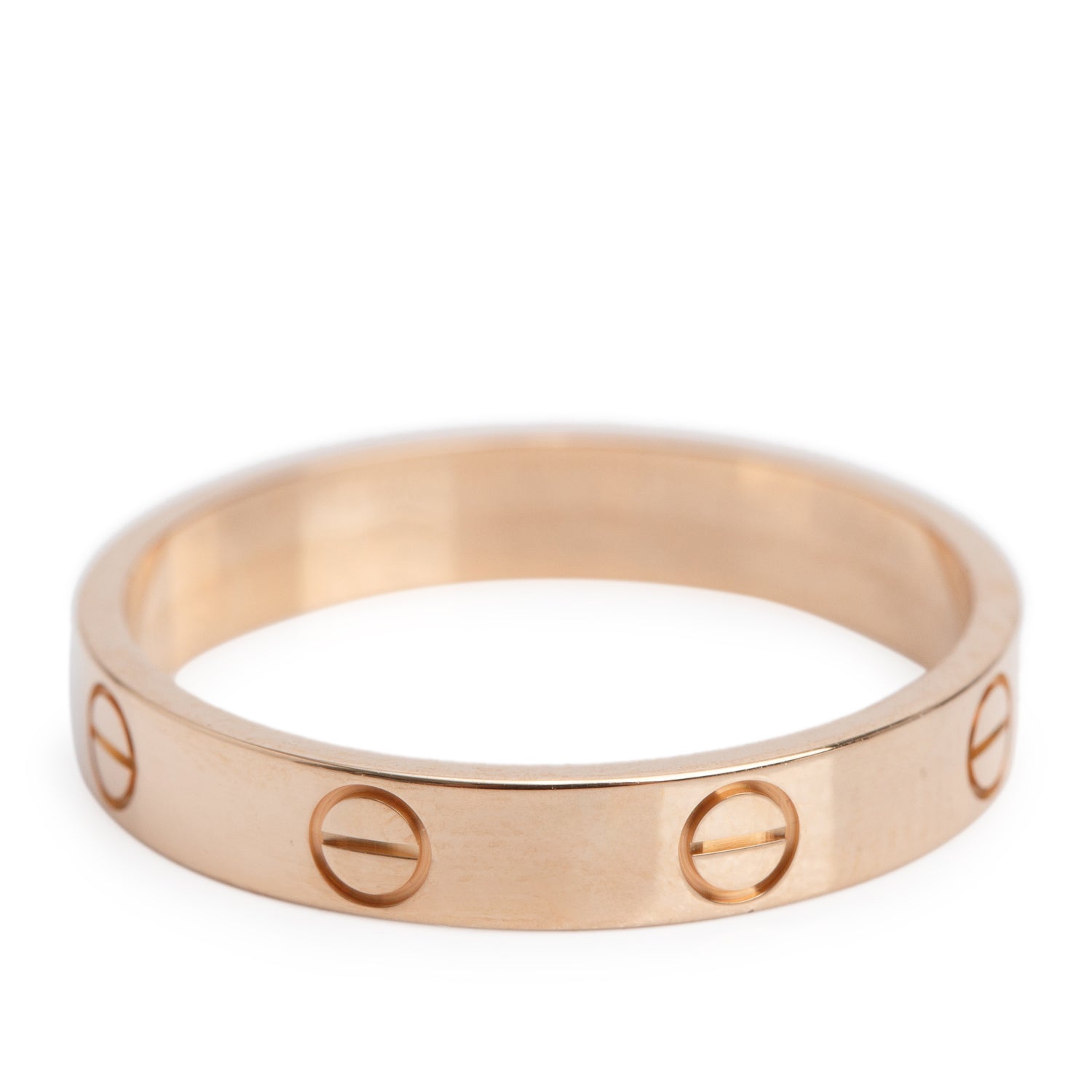 Cartier 2022 18k Rose Gold 3.6 mm Love Wedding Band Ring, Size 59 8.75 w/ Box & Certificate