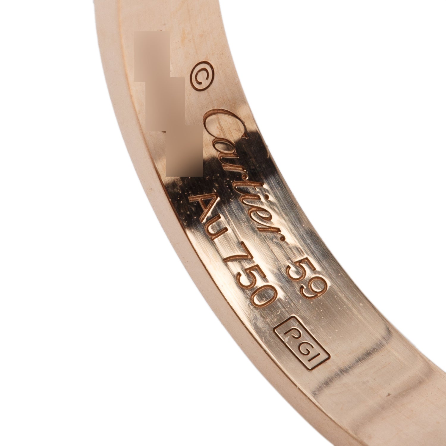 Cartier 2022 18k Rose Gold 3.6 mm Love Wedding Band Ring, Size 59 8.75 w/ Box & Certificate