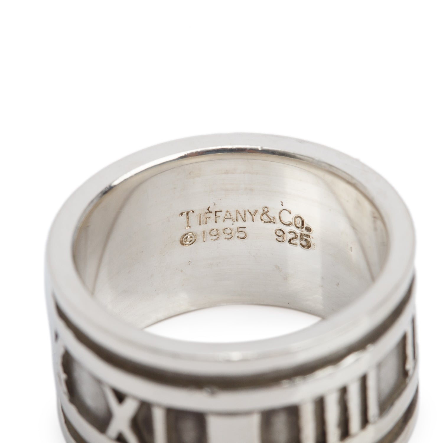 Tiffany & Co. Sterling Silver Vintage Wide Atlas Band Ring, Size 6.5