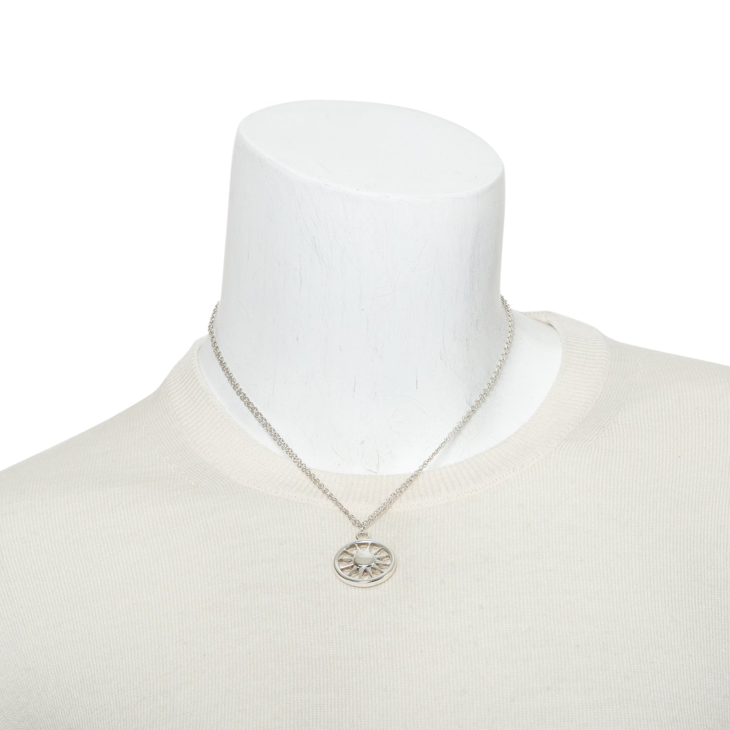 Tiffany & Co. Sterling Silver Sun Pendant Necklace