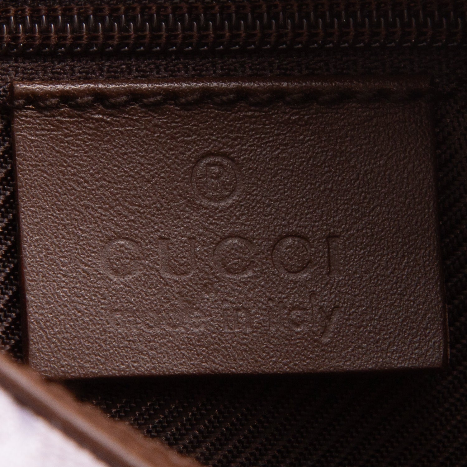 Gucci Puroke Monogram Canvas GG Clasp Hobo