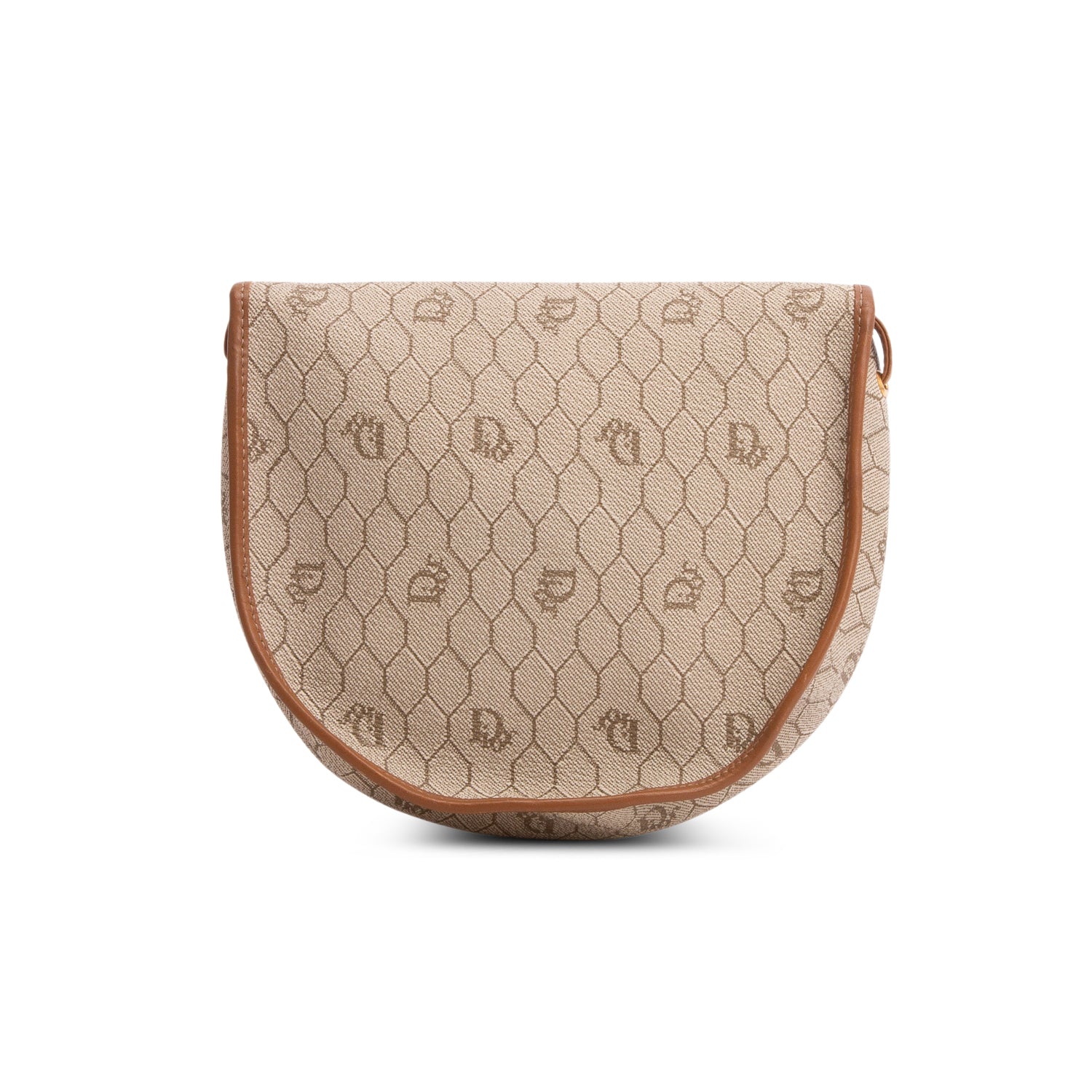 Christian Dior Vintage Beige Honeycomb Crossbody Bag