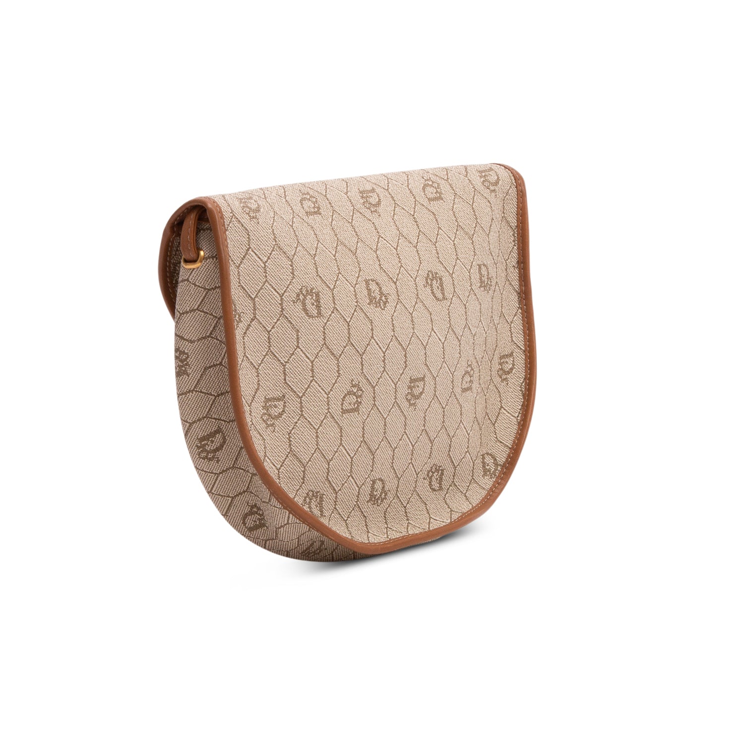 Christian Dior Vintage Beige Honeycomb Crossbody Bag
