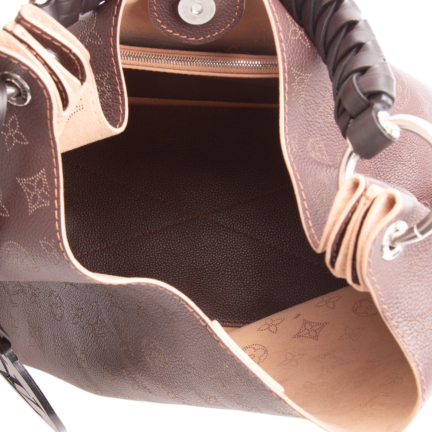 Louis Vuitton Brown Mahina Carmel Hobo