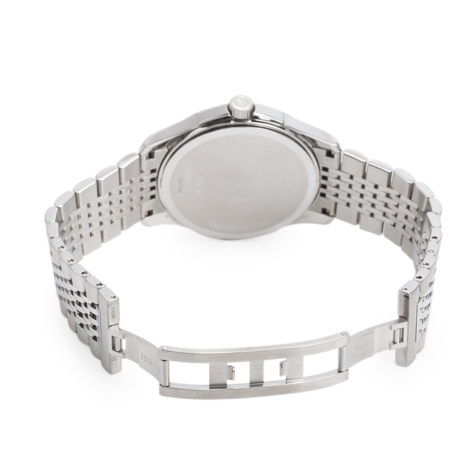Gucci Stainless Steel G-Timeless 38 MM Quartz Watch Silver Dial w/ Box