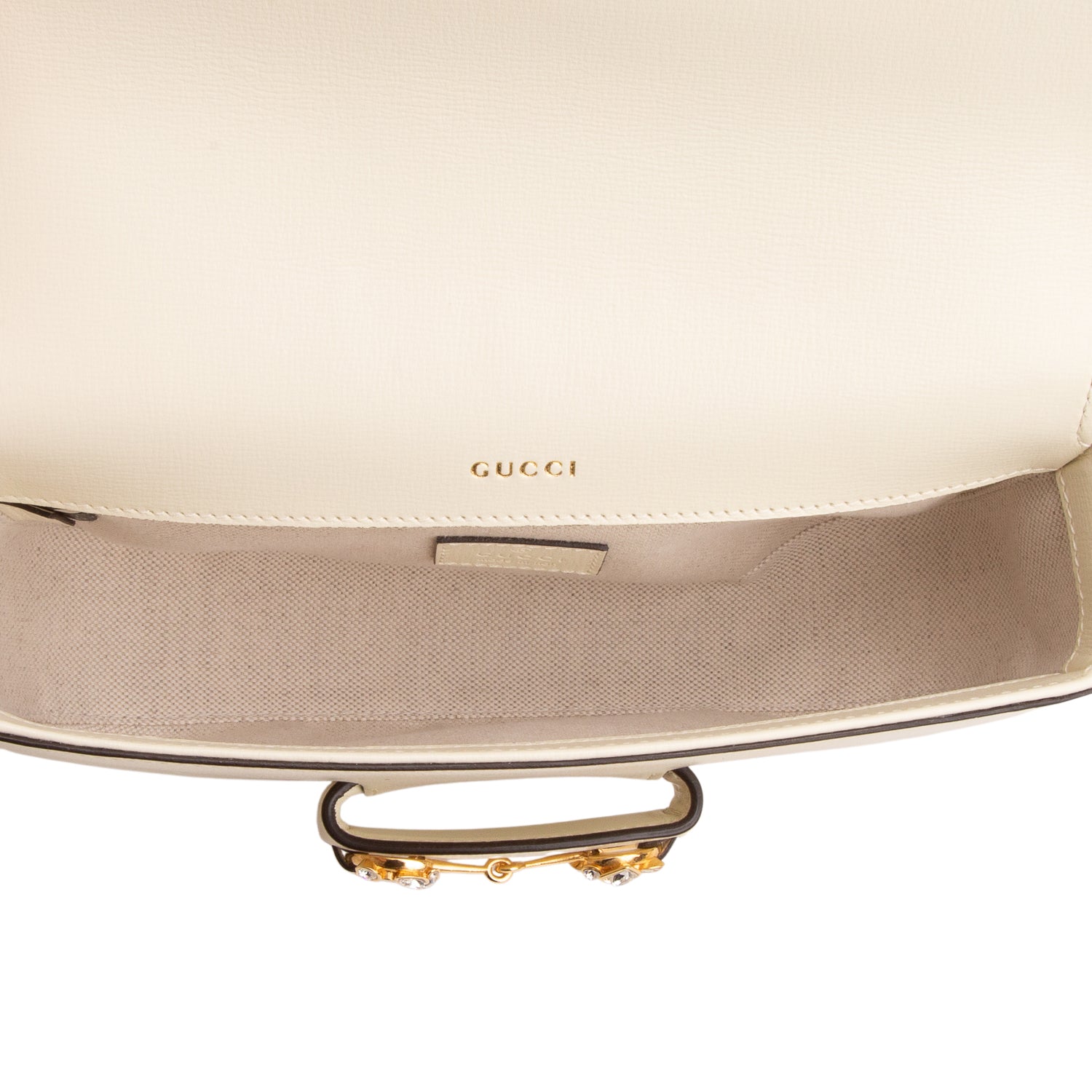 Gucci Green Azalea Calfskin Crystal Small Horsebit 1955 Shoulder Bag w/ Straps