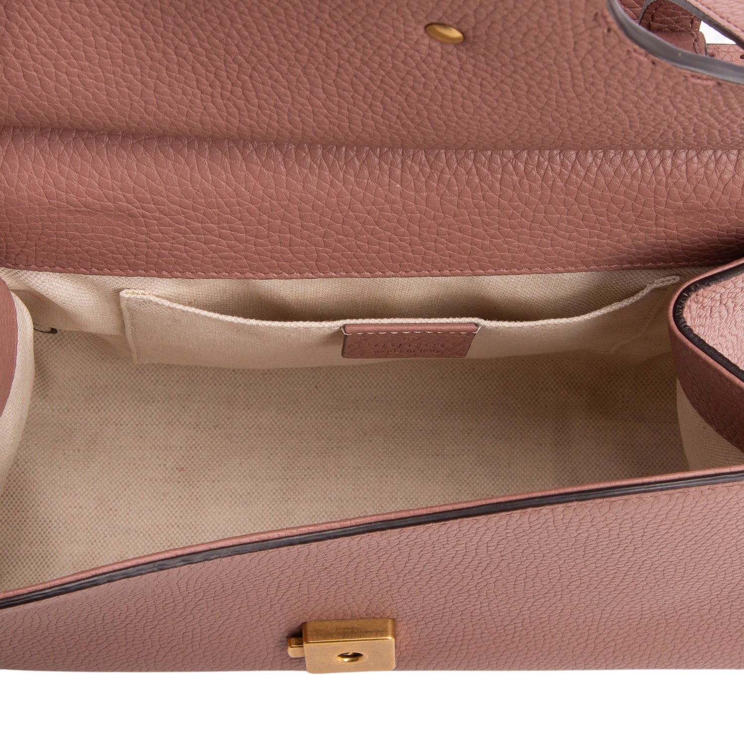 Gucci Pink Calfskin GG Marmont Small Top Handle w/ Strap