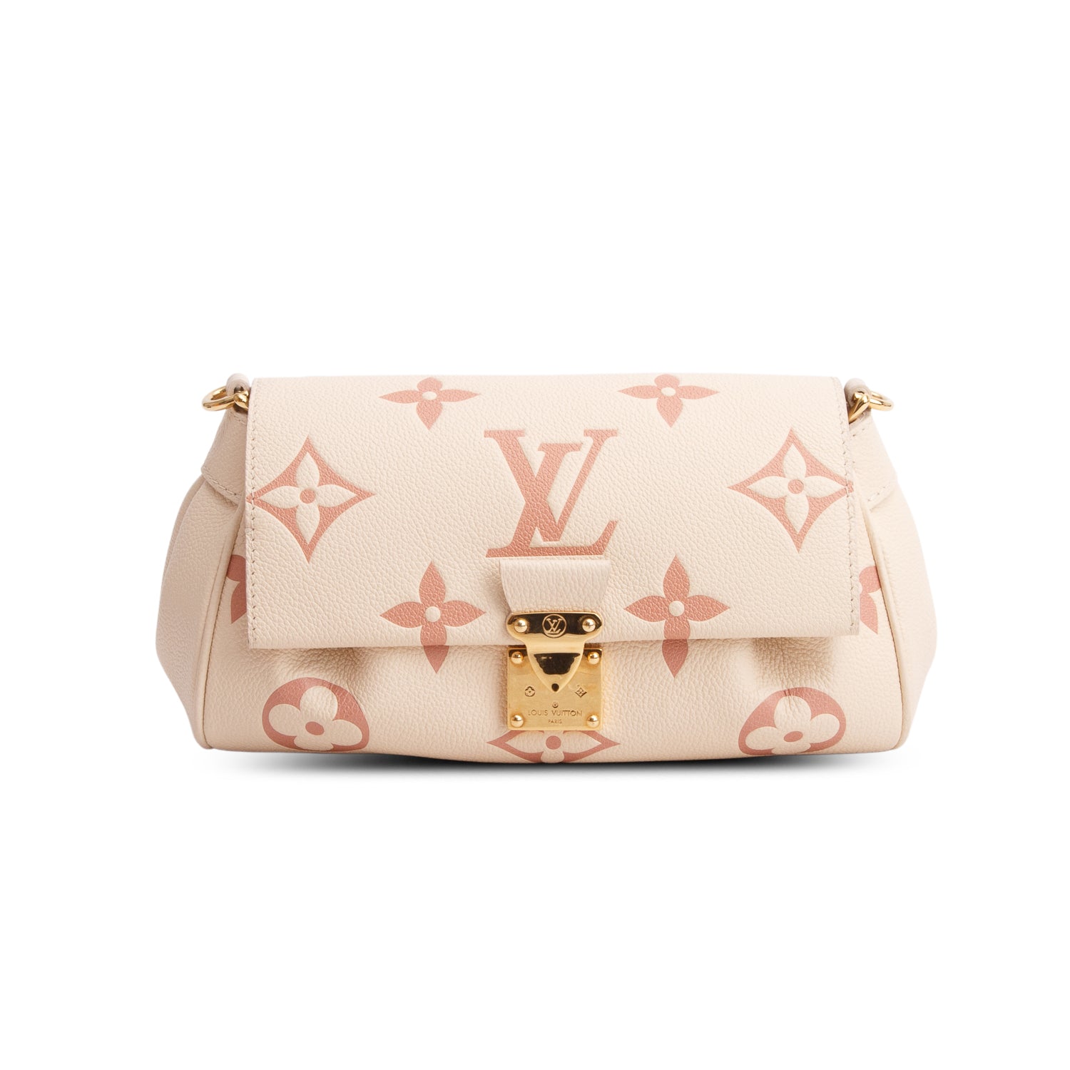 Louis Vuitton Cream Empreinte Monogram Giant Favorite w/ Box & Straps