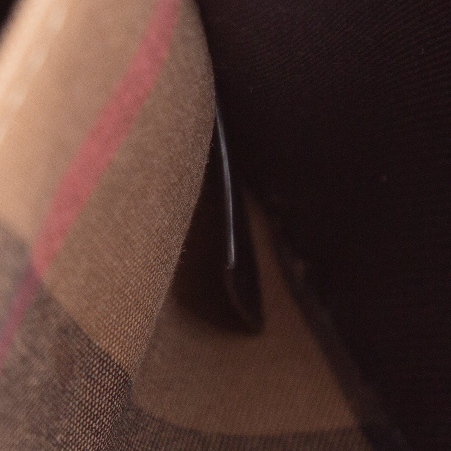 Burberry Brown Calfskin House Check Small N/S Tote w/ Strap