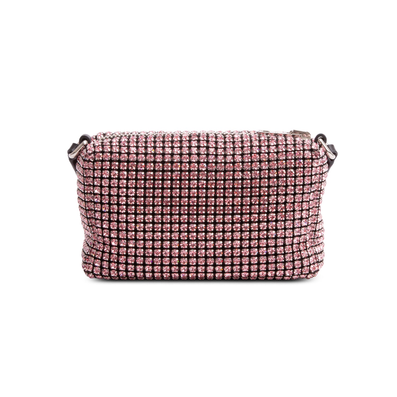Alexander Wang Pink Crystal Mesh Medium Heiress Pouch w/ Box
