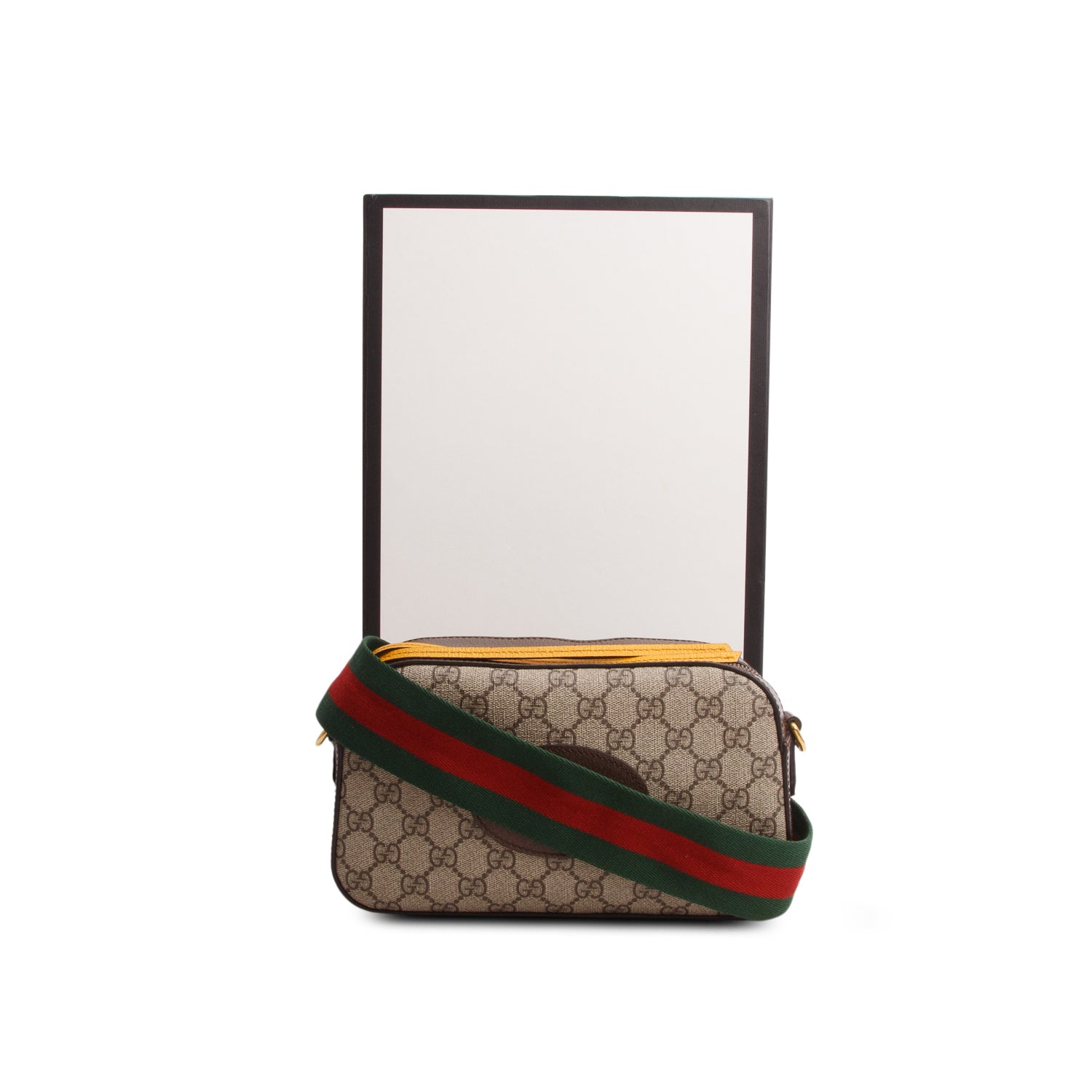 Gucci Neo Vintage GG Supreme Shoulder Bag w/ Box & Strap