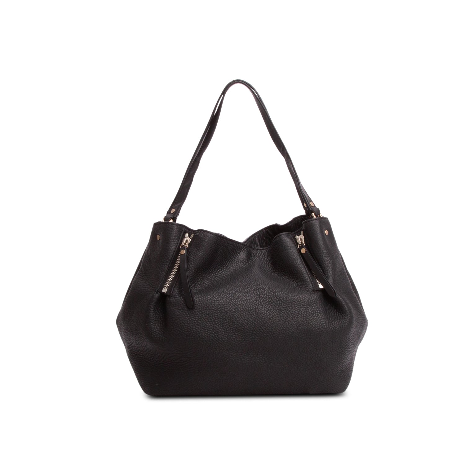 Burberry Black Grainy Calfskin Medium Maidstone