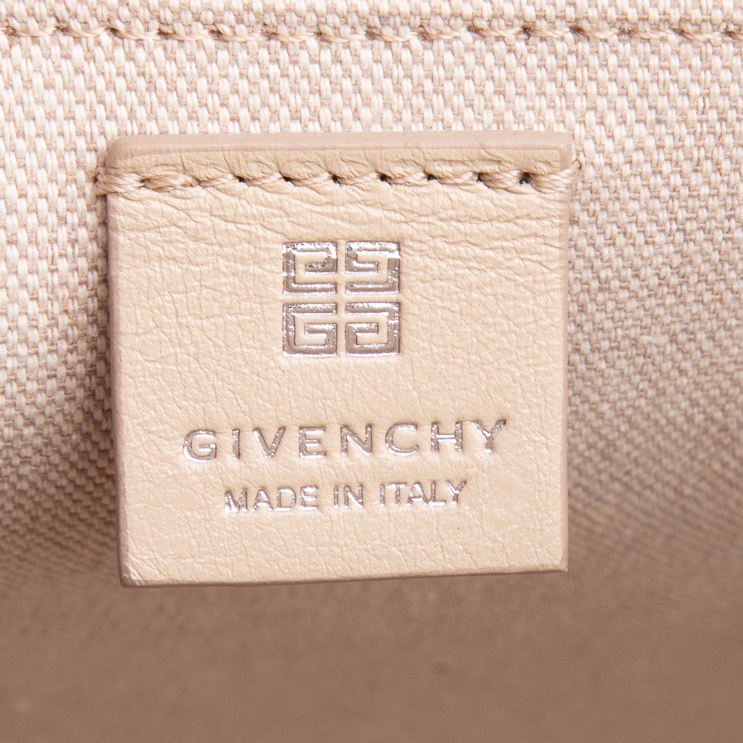 Givenchy 2023 Beige/Gold Canvas Jacquard 4G Medium Chain Tote w/ Strap