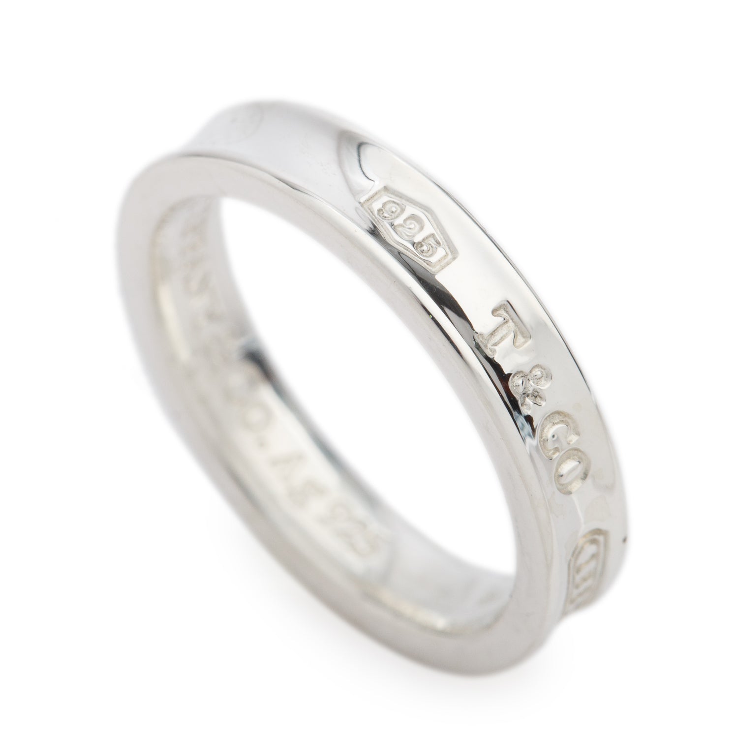 Tiffany & Co. Sterling Silver 1837 Narrow Ring, Size 7