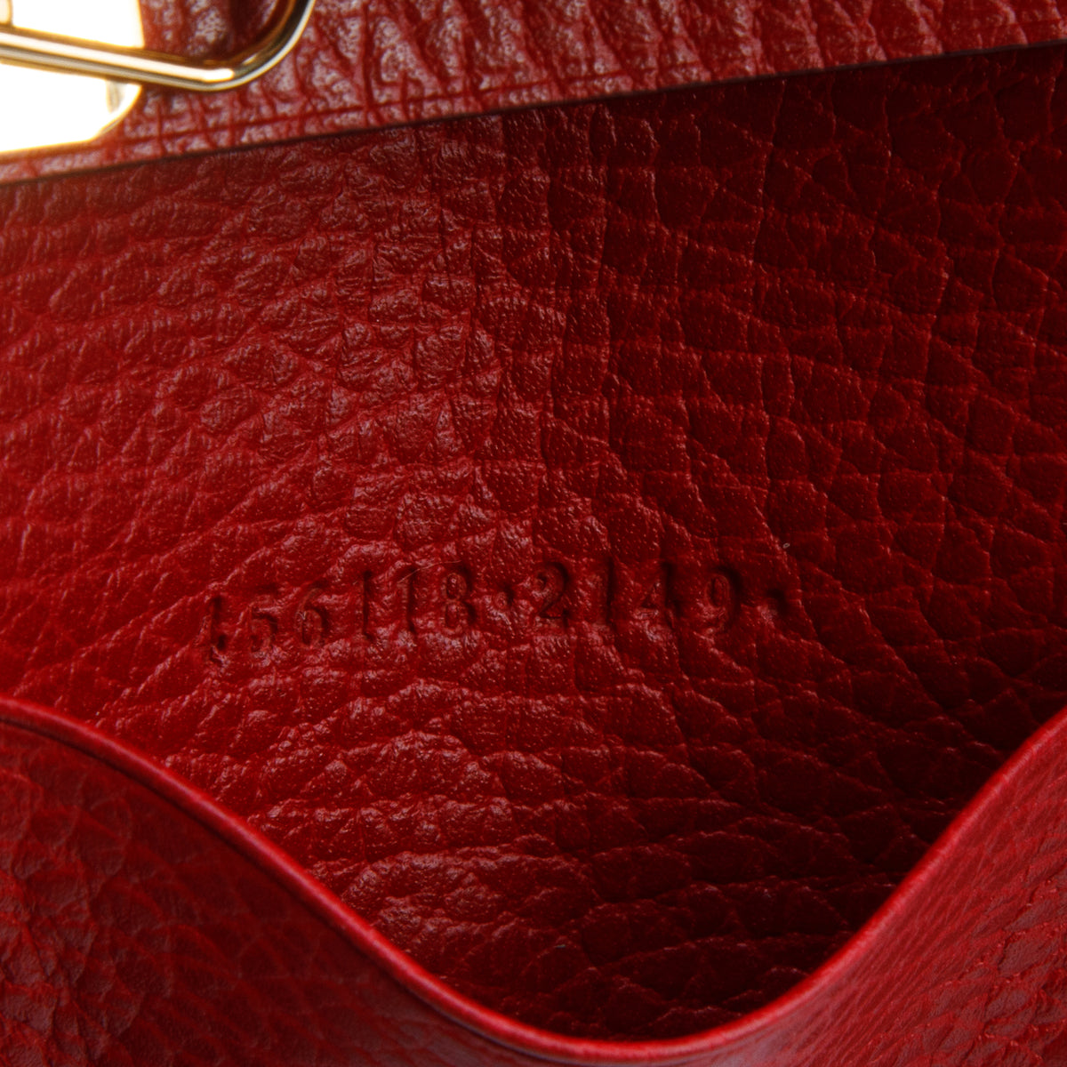 Gucci Red Leather GG Marmont 6 Key Case