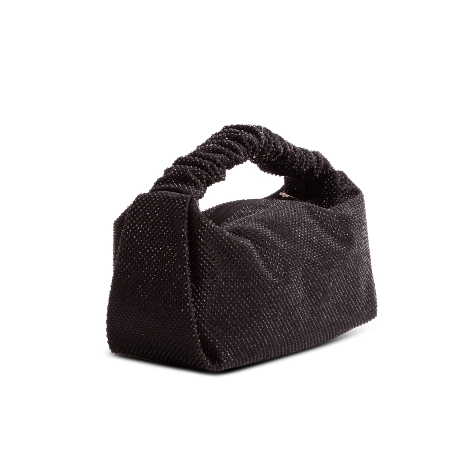 Alexander Wang Black Satin Mini Scrunchie Bag w/ Box