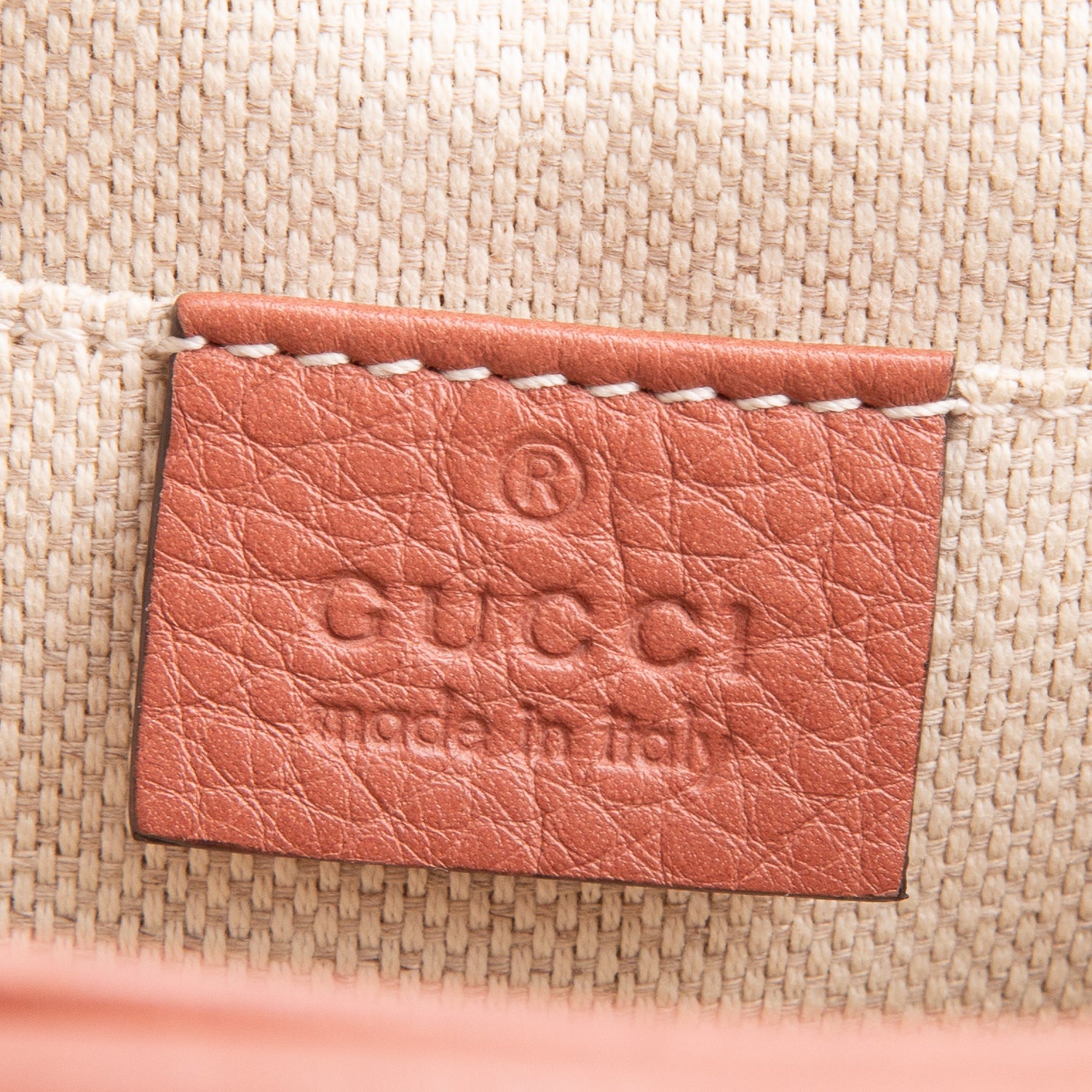 Gucci Pink Pebbled Calfskin Leather Small Soho Disco Bag