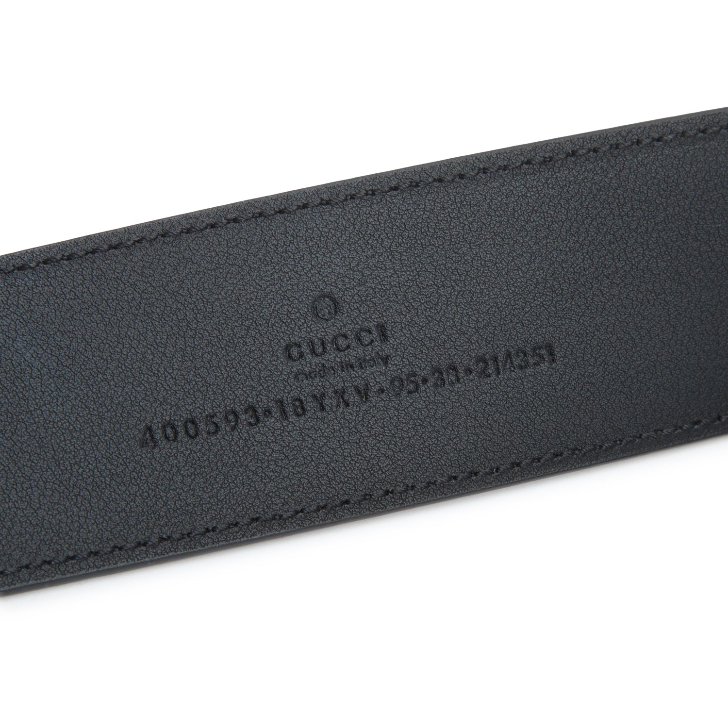 Gucci So Black GG Marmont Wide Leather Belt 95 38