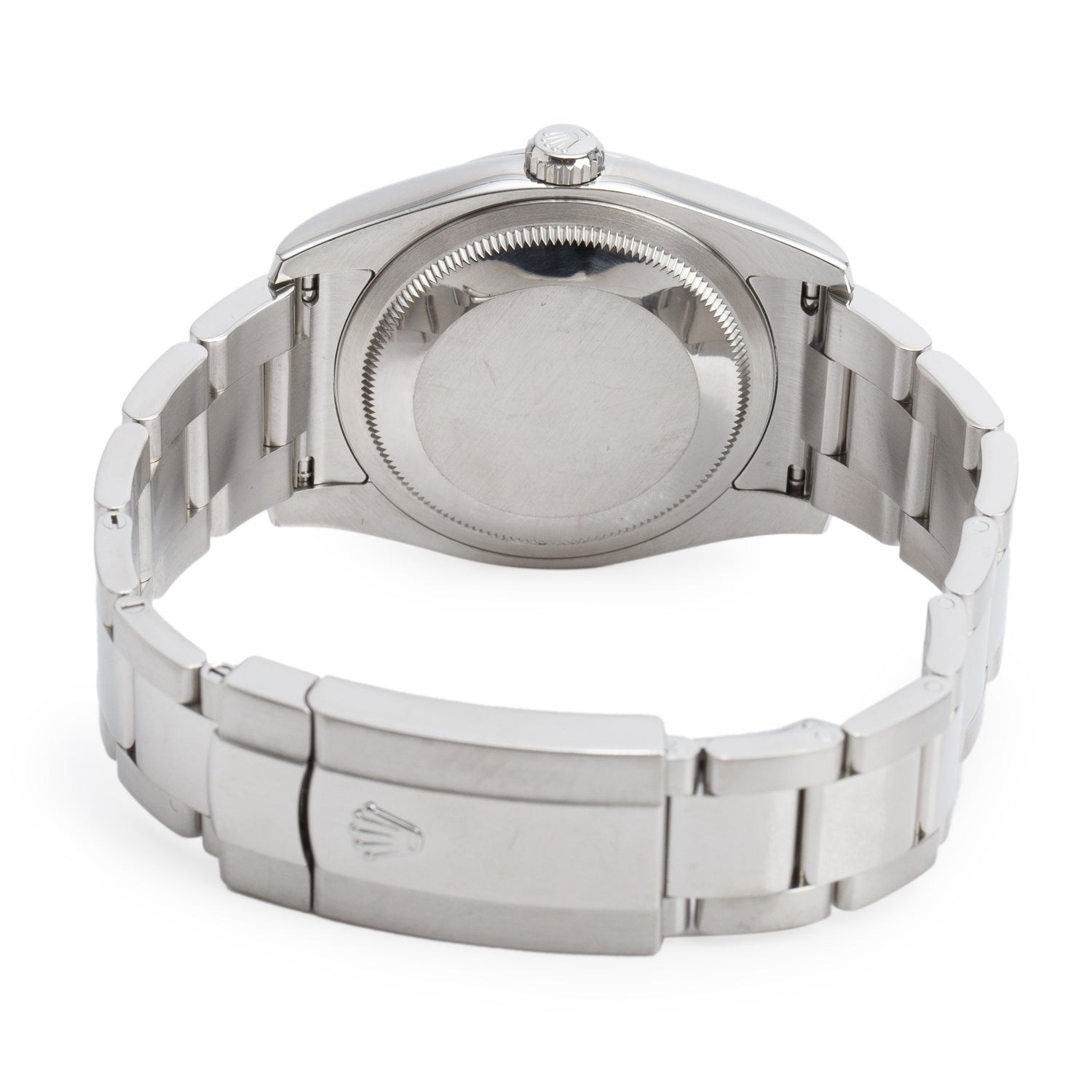 Rolex Stainless Steel Datejust 36 MM Automatic Watch White Roman Numeral Dial 116200 w/ Papers