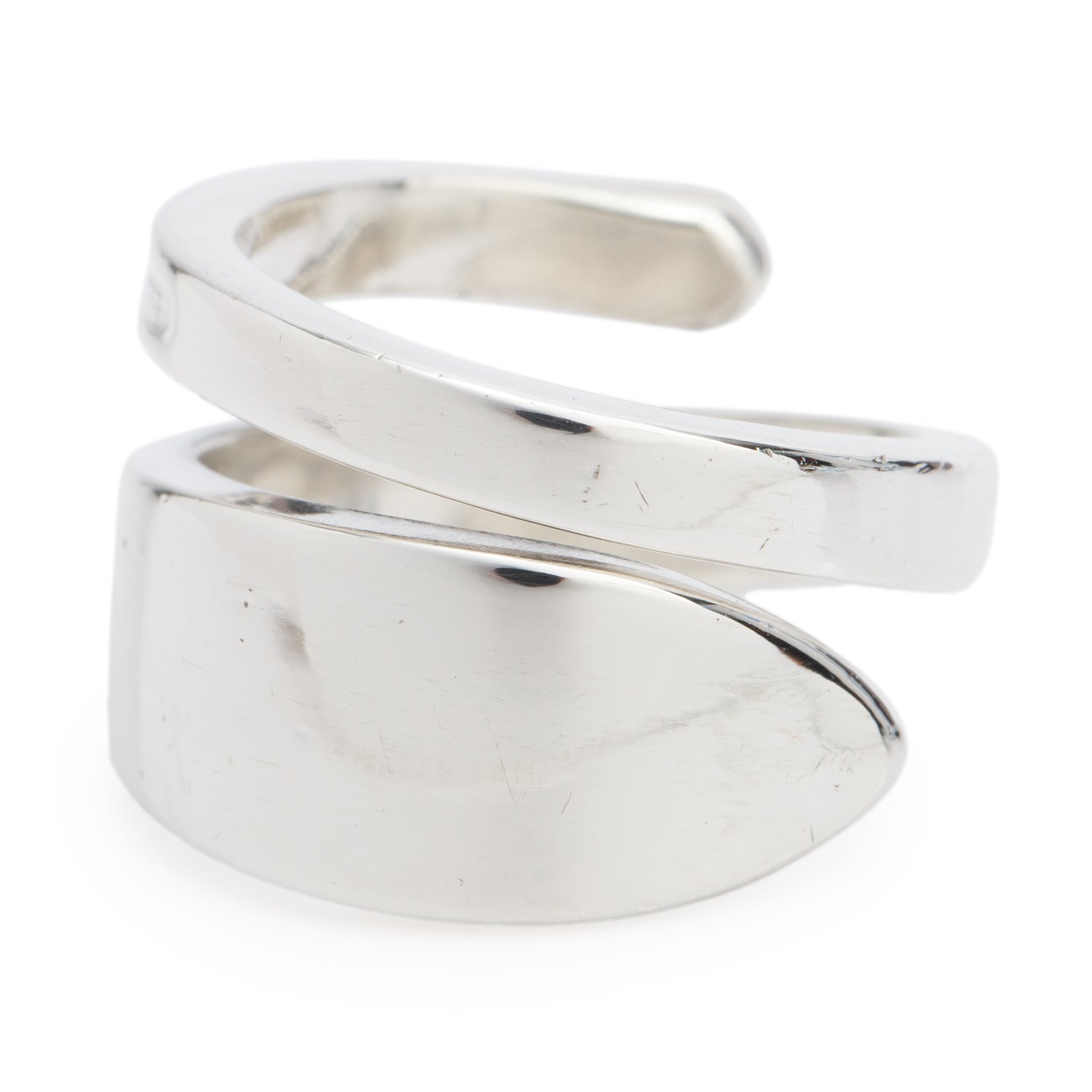 Tiffany & Co. Vintage Sterling Silver Leaf Wrap Ring, Size 8
