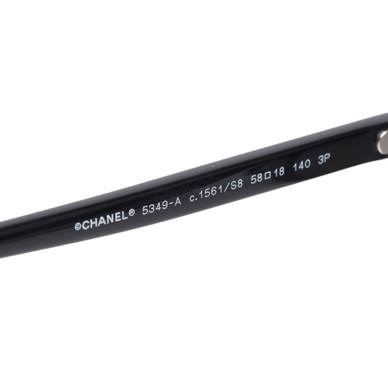 Chanel 5349-A Black Acetate CC Oversized Square Polarized Sunglasses w/ Box & Case