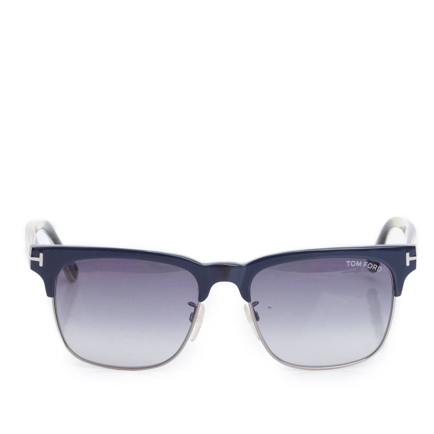 Tom Ford TF386 Blue Gradient Louis Square Sunglasses w/ Case