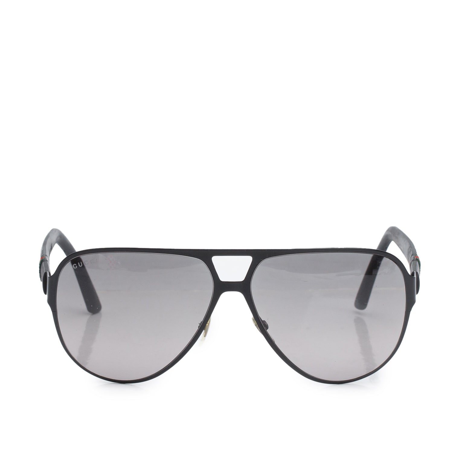 Gucci GG2252/S Black Web Pilot Sunglasses w/ Case