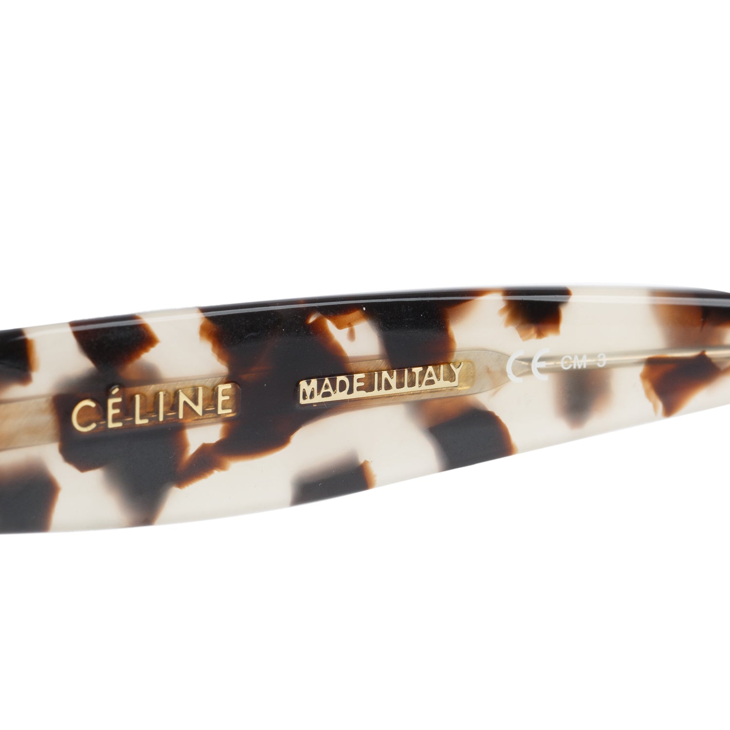 Celine CL 41397/S Tortoise Acetate Square Sunglasses w/ Case