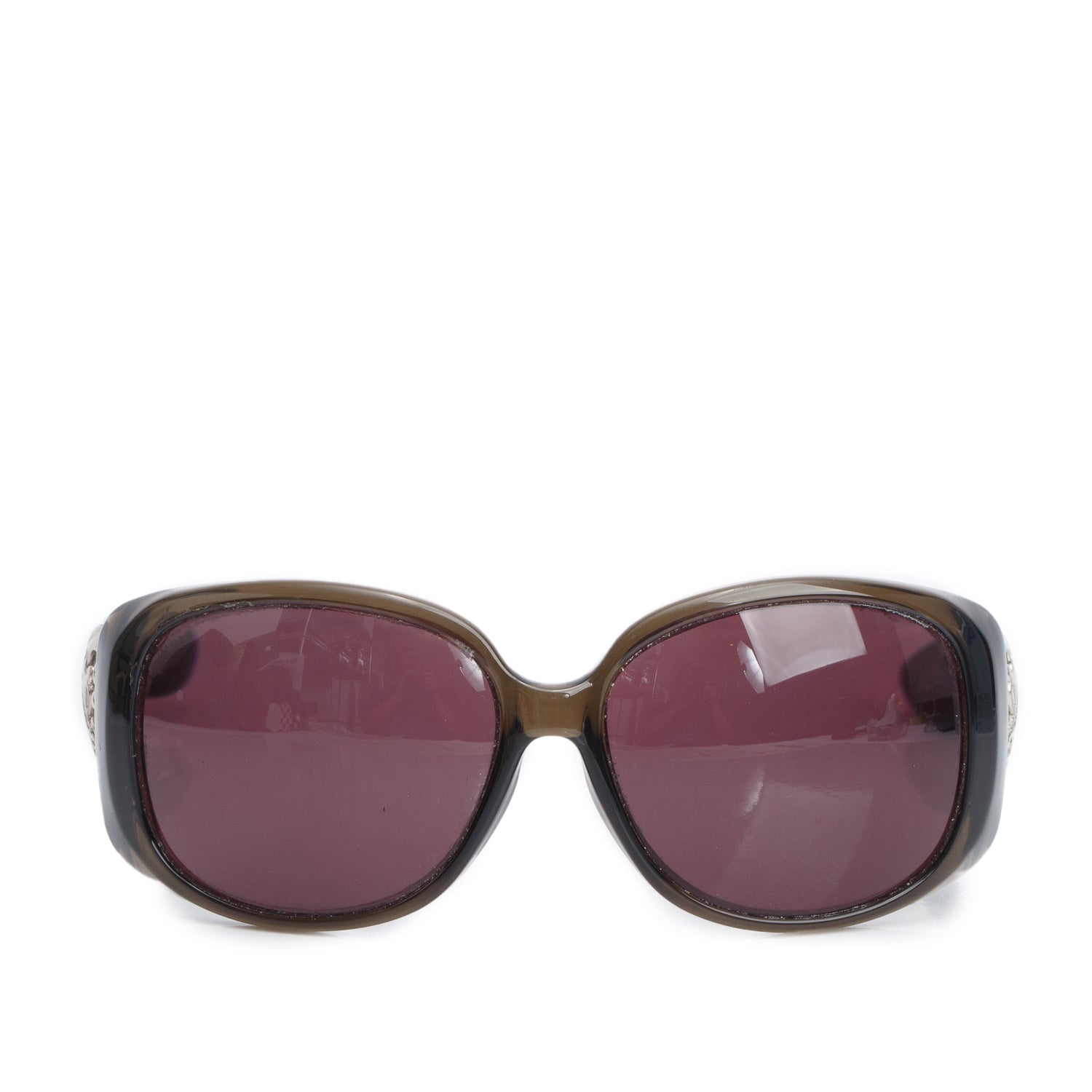 Gucci GG 306/F/S Brown Acetate Hysteria Oversized Square Sunglasses