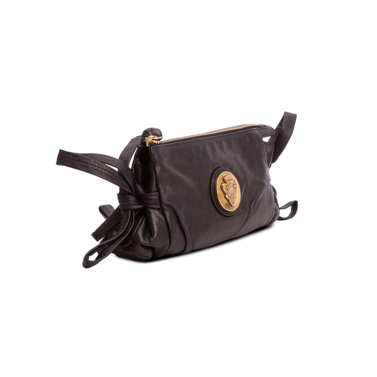 Gucci Brown Calfskin Hysteria Clutch