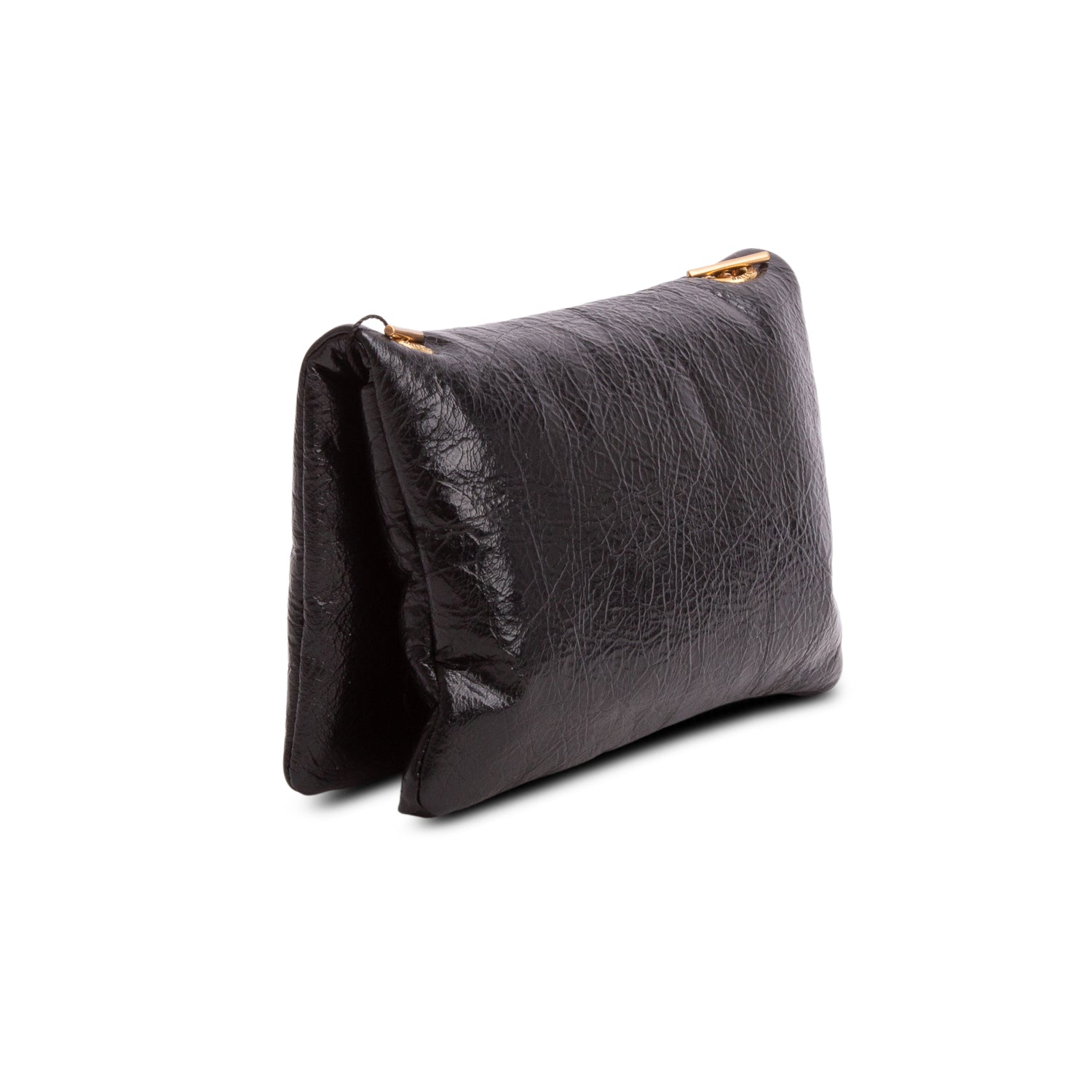 Balenciaga Black Arena Calfskin Nano Chain Shoulder Bag
