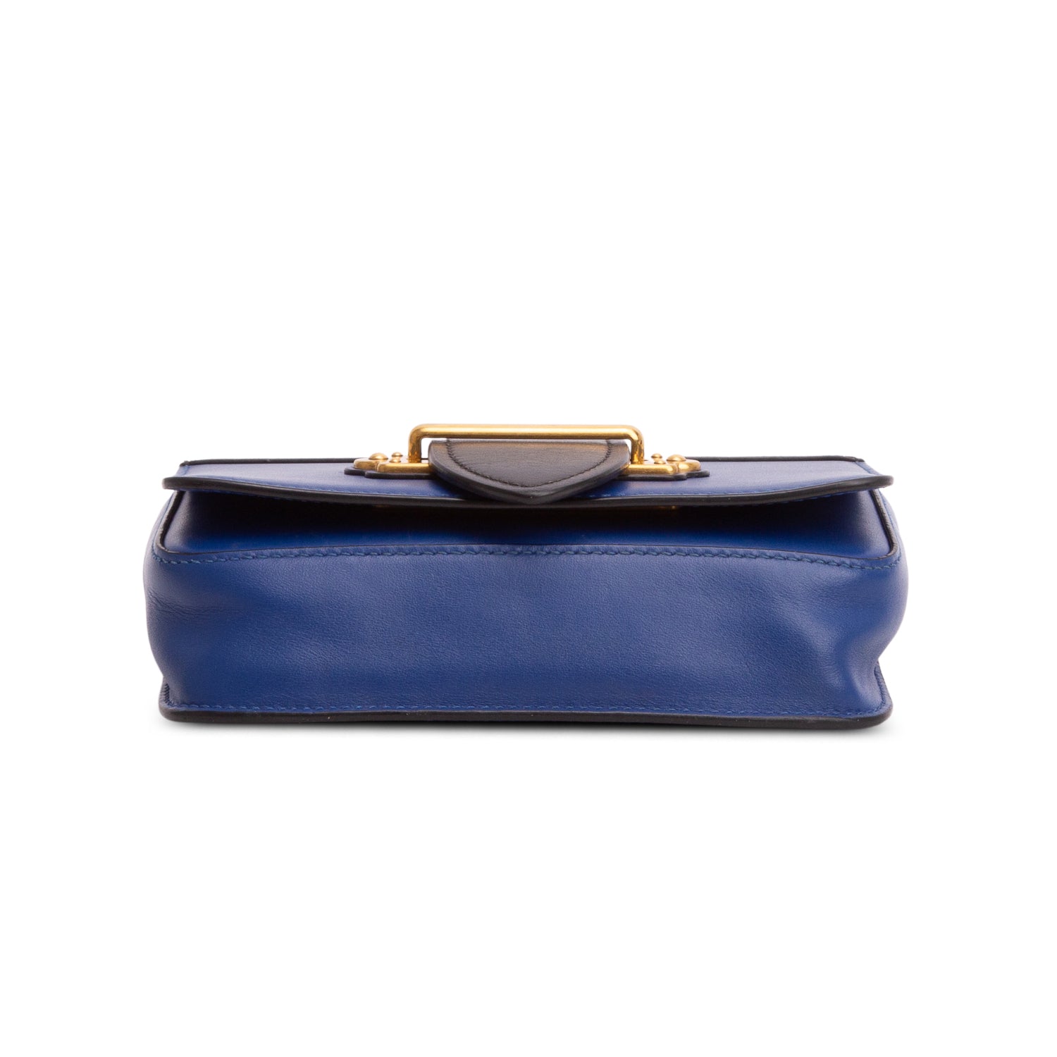 Prada Blue Saffiano City Calf Cahier Belt Bag w/ Authenticity Card & Straps