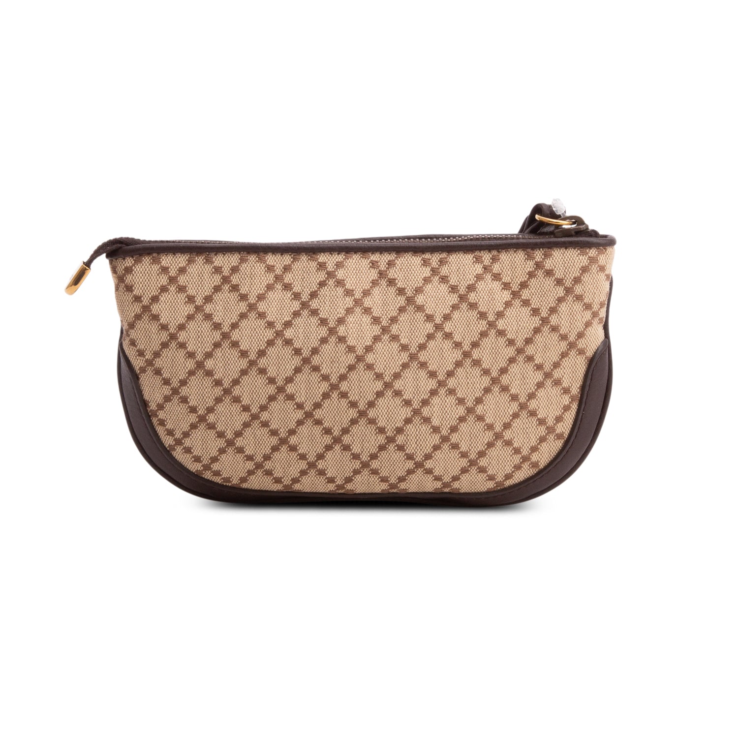 Gucci Beige Diamante Canvas 1973 GG Wristlet w/ Box